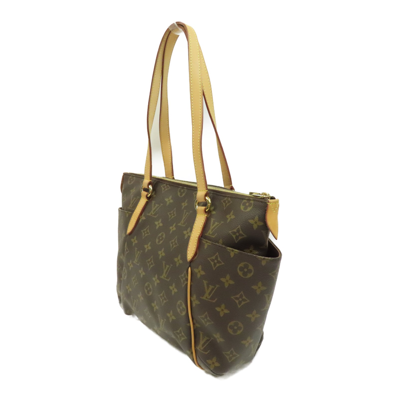 LOUIS VUITTON Monogram Totally PM金扣肩背袋啡色