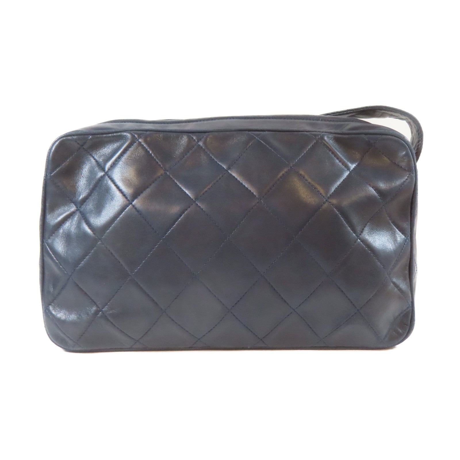 CHANEL 【激減優惠】菱格羊皮皮革Vintage Shoulder Bag金扣肩背袋黑色