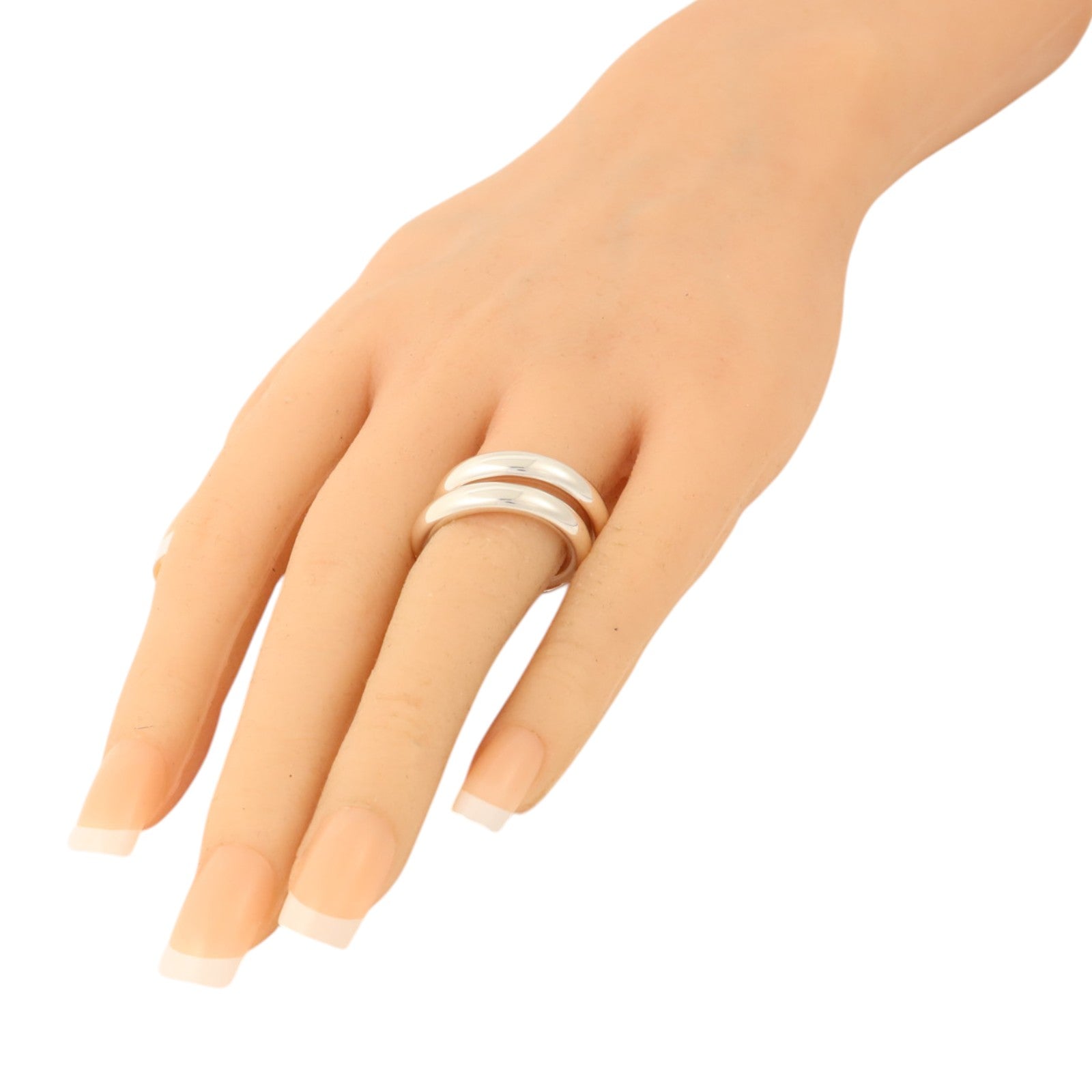 HERMES 925純銀Vertige Ring戒指Hermes#52/US#5.5