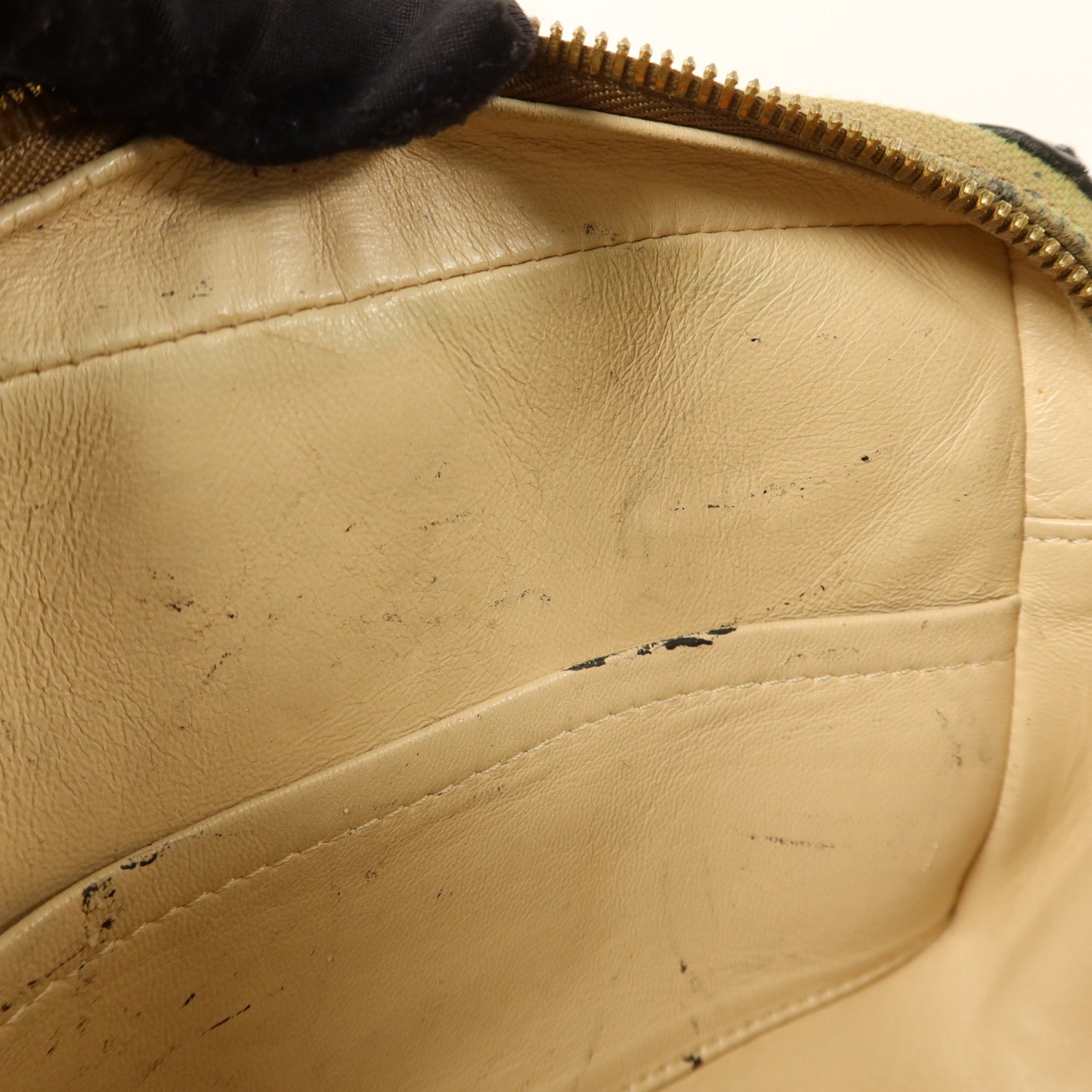 LOUIS VUITTON 帆布Petite Malle Soft MM金扣肩背袋