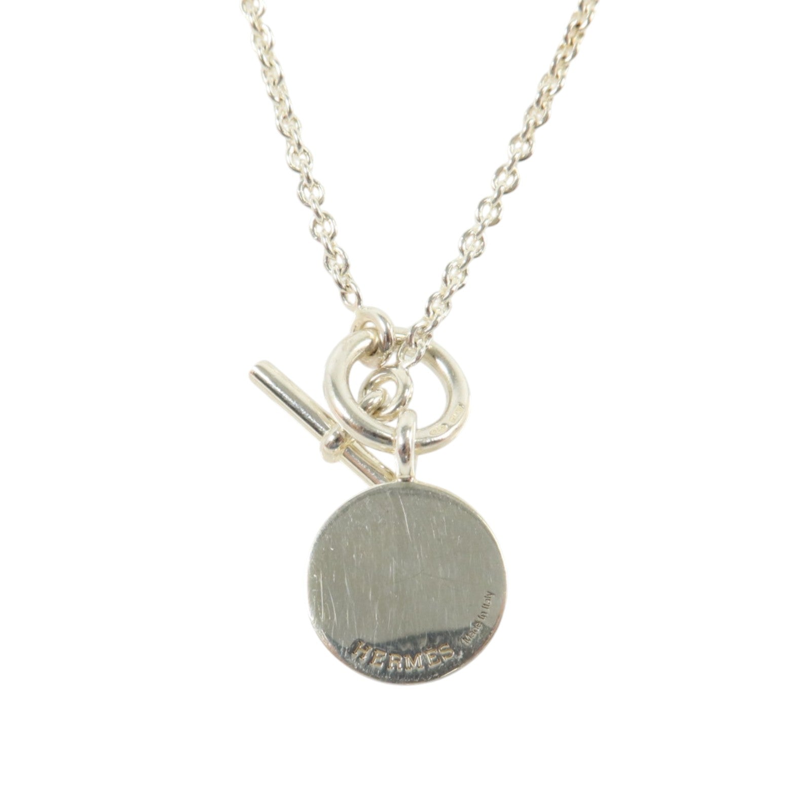 HERMES 952純銀Amulettes Ex-Libris Pendant Necklace項鏈