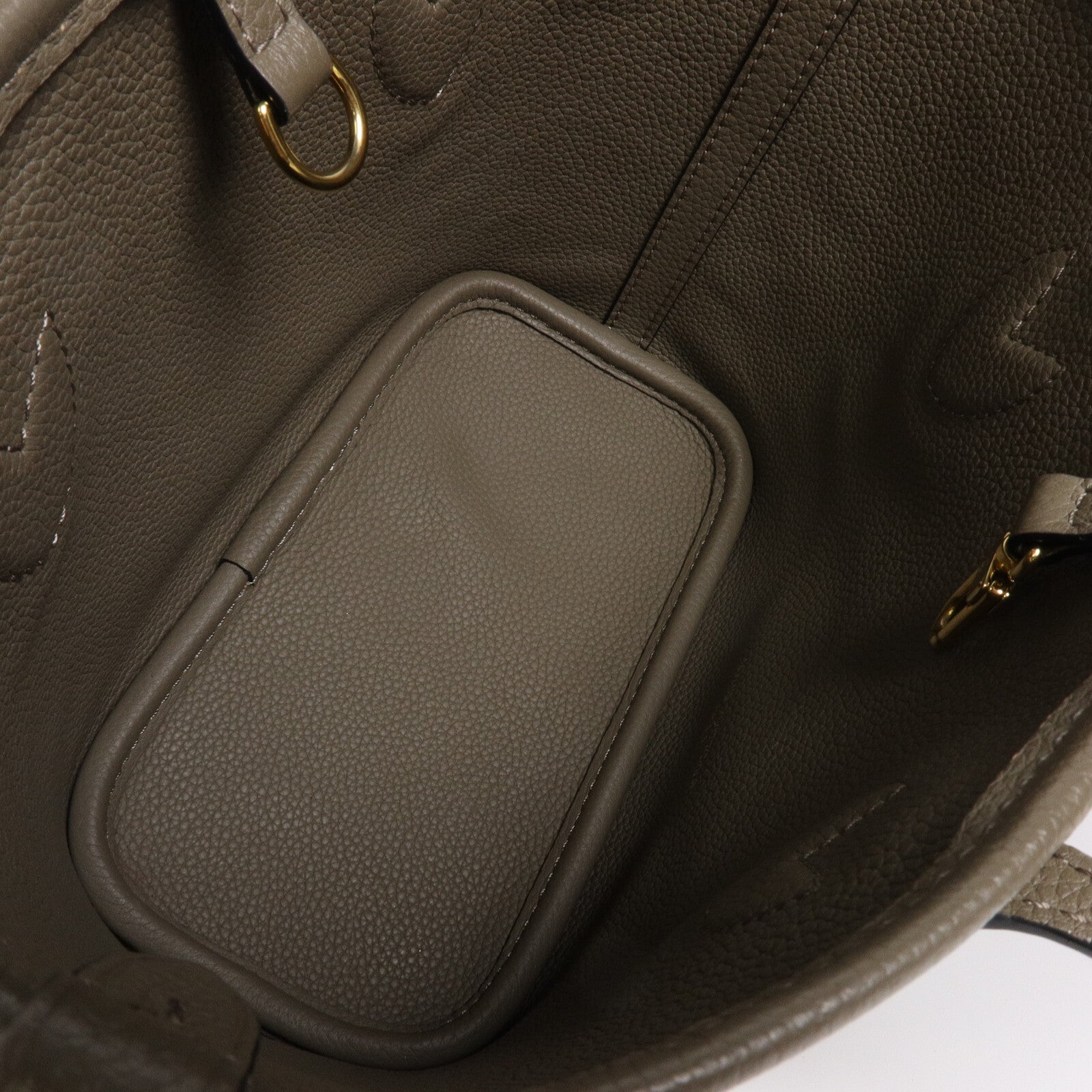 LOUIS VUITTON Monogram/牛皮皮革Neverfull Bandouliere Inside Out BB手挽肩背兩用袋
