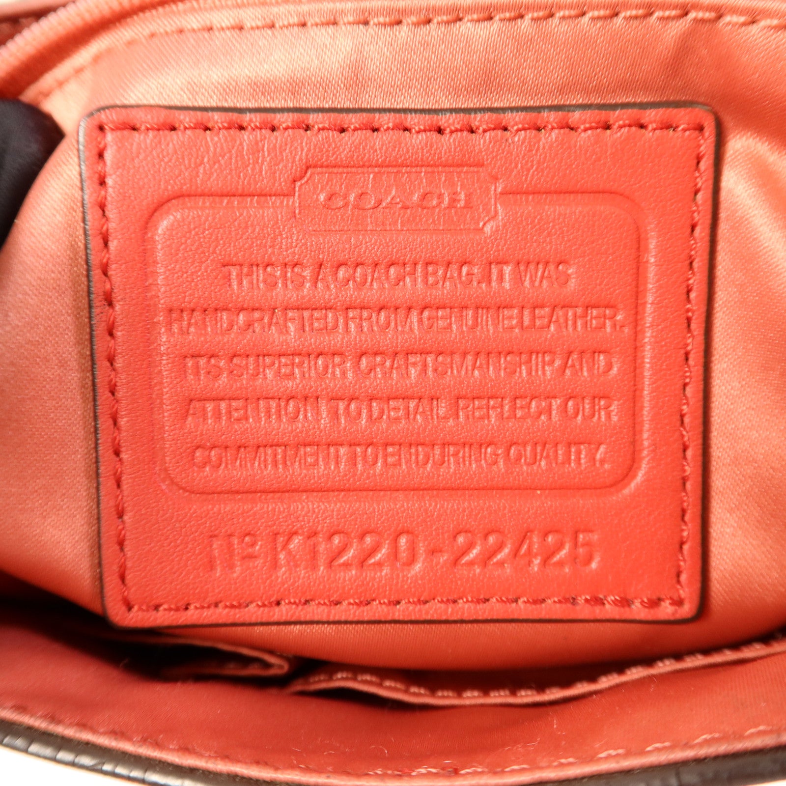 COACH 牛皮皮革2 Way Shoulder金扣手挽肩背兩用袋