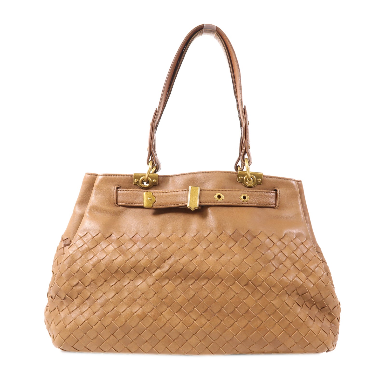 BOTTEGA VENETA 羊皮皮革Shoulder Bag金扣肩背袋