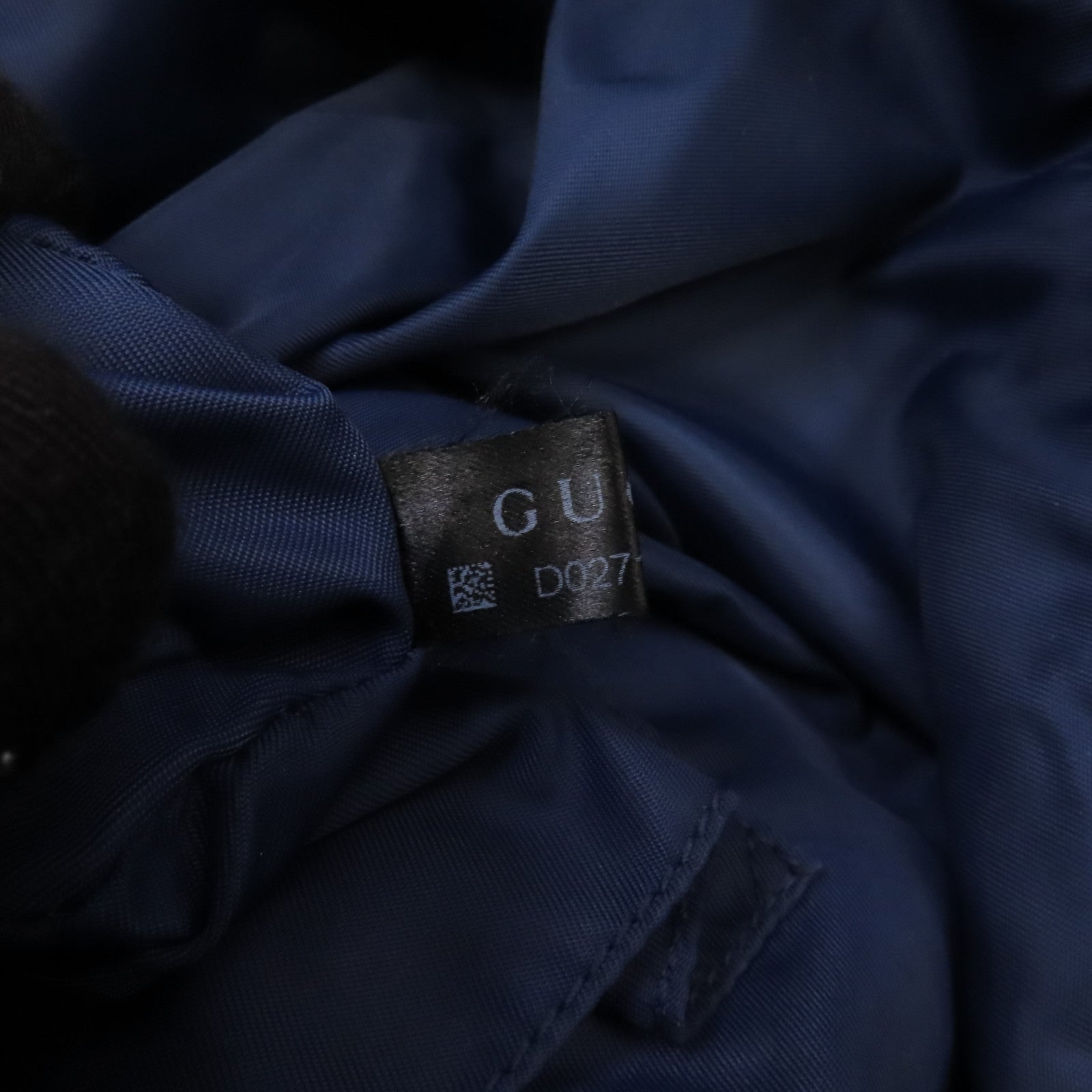 GUCCI 尼龍Rucksack銀扣背包藍色