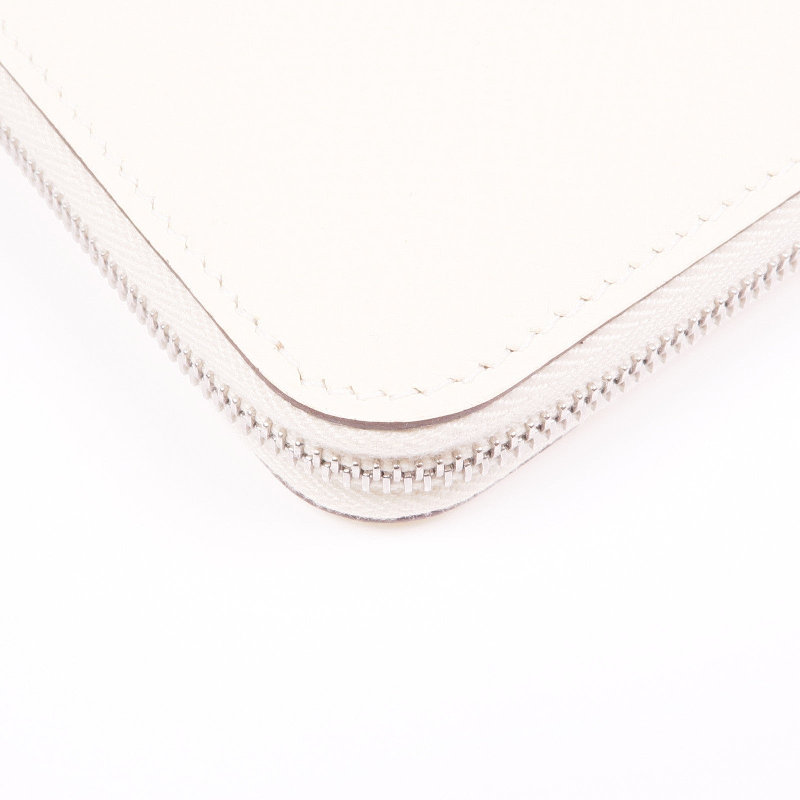 HERMES Epsom皮革Silk In Compact Short Wallet銀扣錢包Nata
