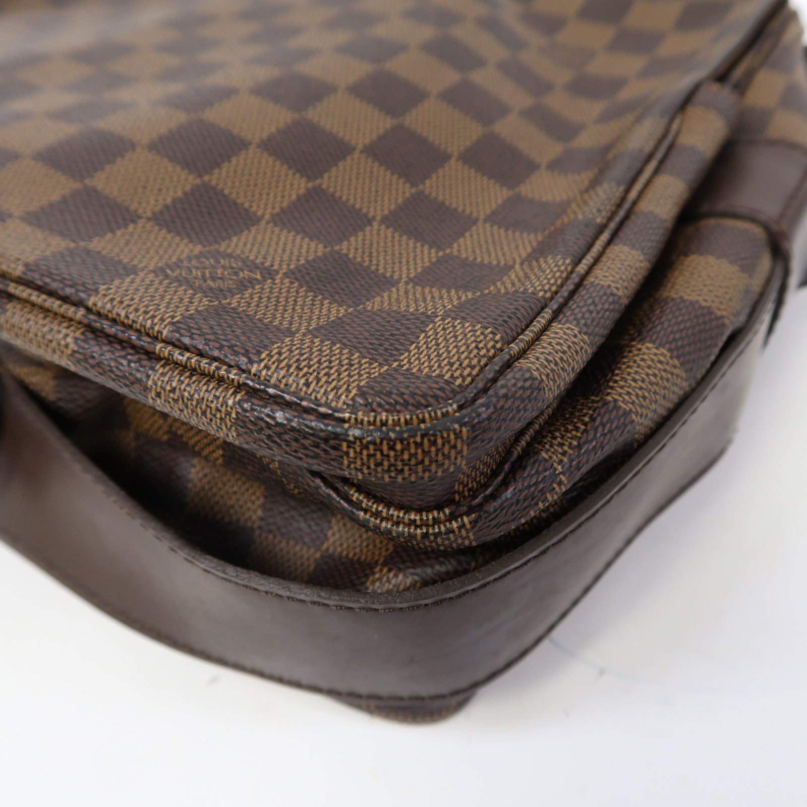 LOUIS VUITTON Damier Naviglio金扣肩背袋啡色