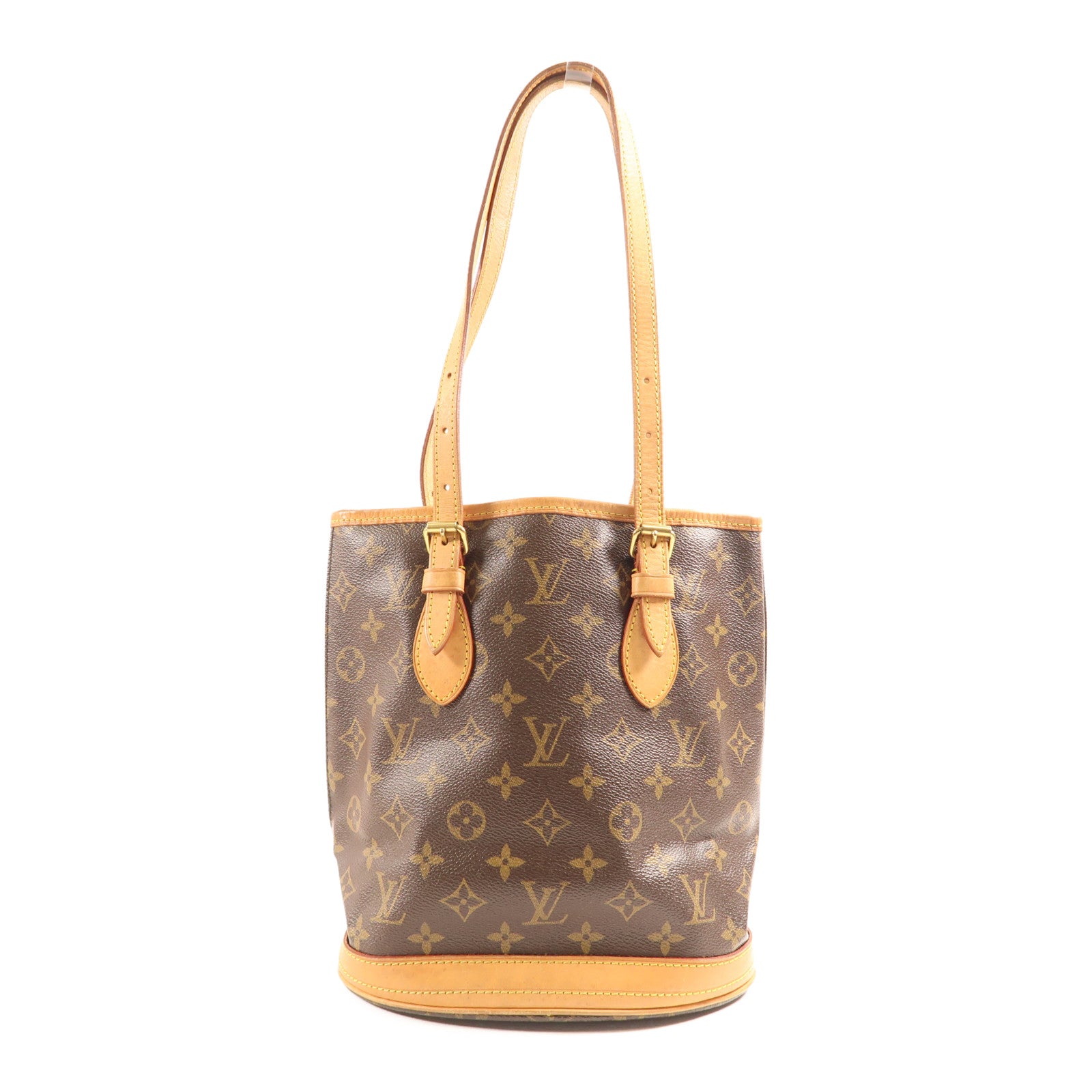 LOUIS VUITTON Monogram Bucket PM金扣手挽袋/肩背袋
