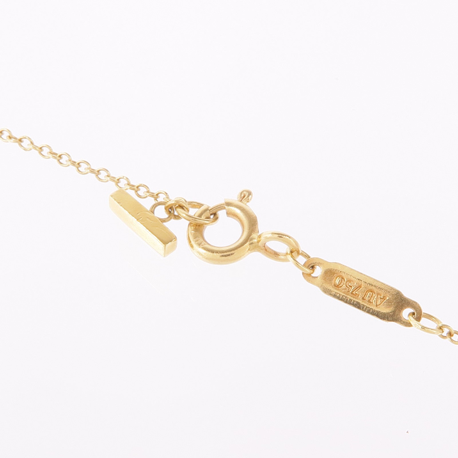 TIFFANY＆CO 18K黃金T Smile Necklace項鍊