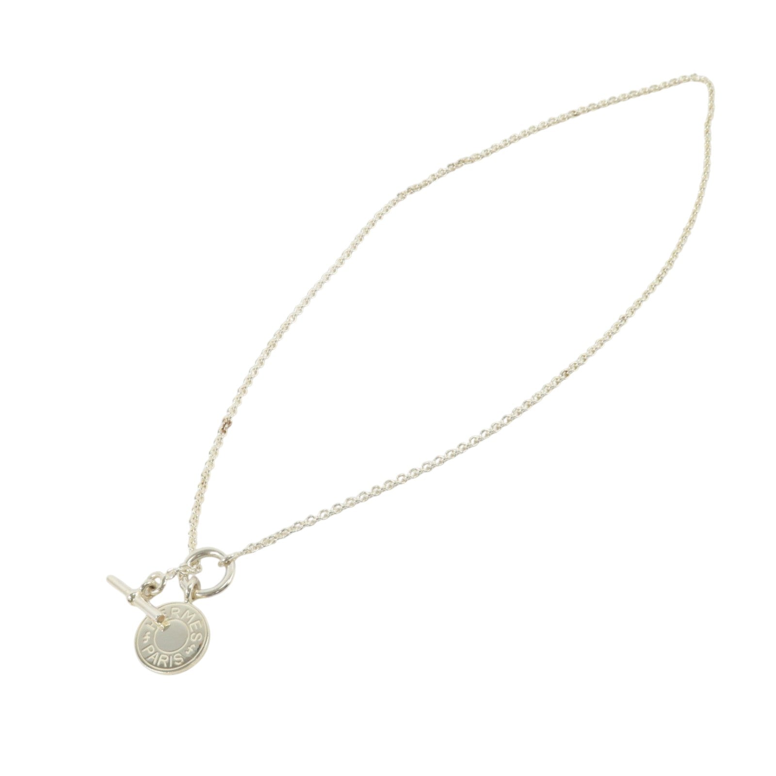 HERMES 952純銀Amulettes Ex-Libris Pendant Necklace項鏈