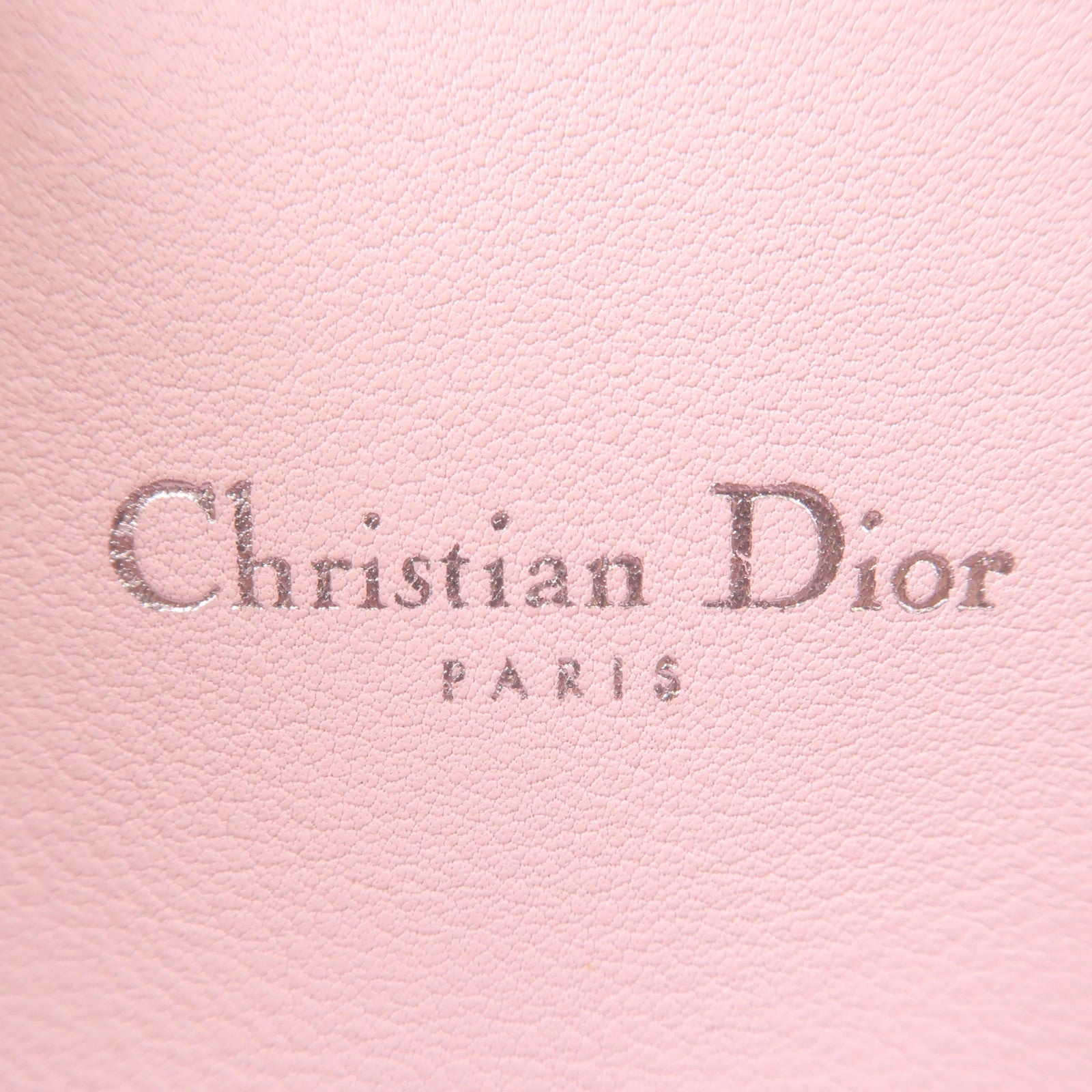 Dior 牛皮皮革WOC銀扣鏈帶肩背袋