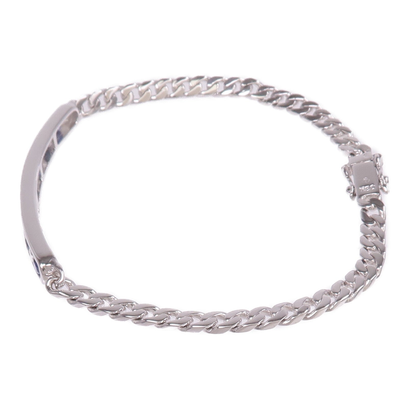 JEWELRY 【激減優惠】18K白金Sapphire Diamond Bracelet藍寶石/鑽石手鏈