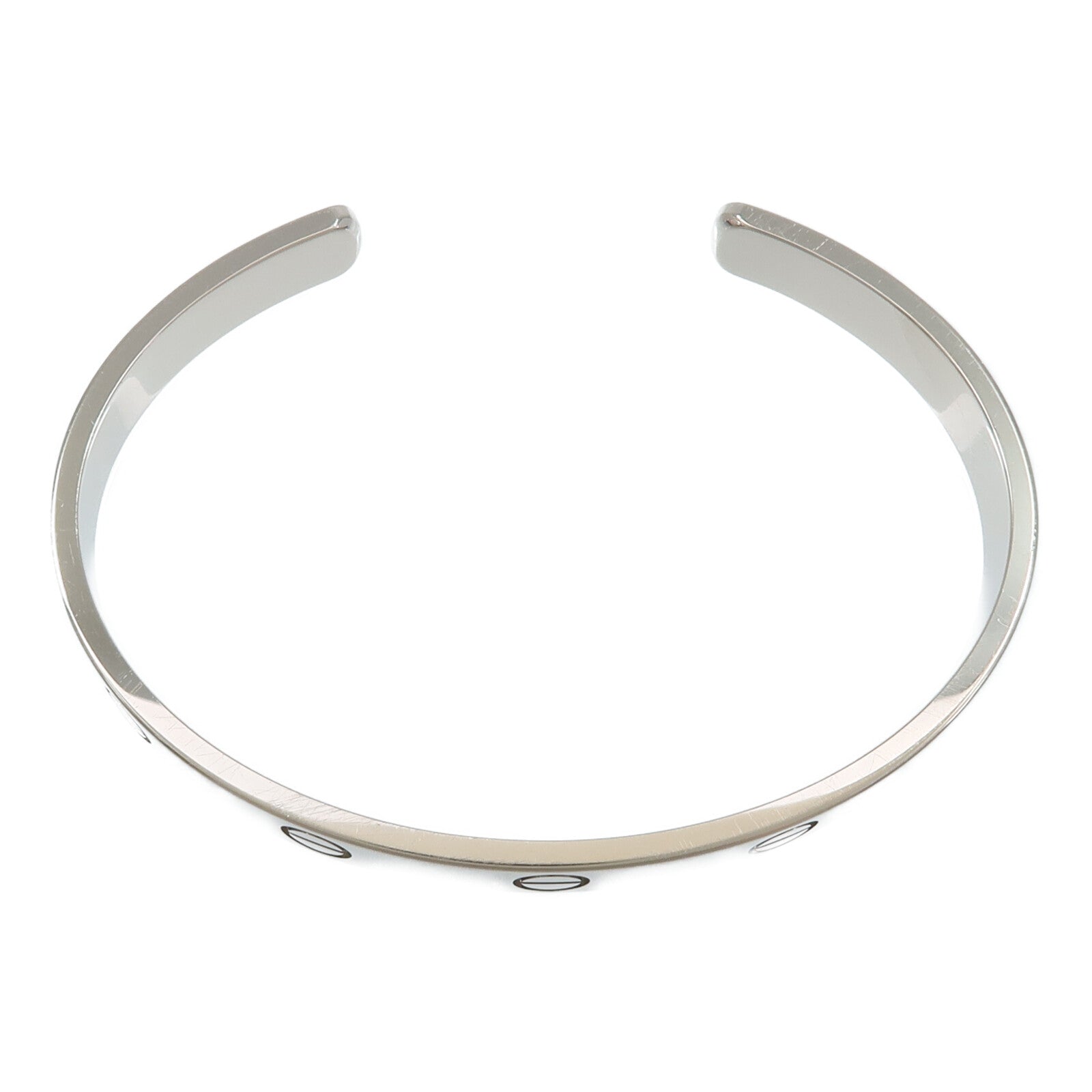 CARTIER 18K白金Love Bangle Open手鐲
