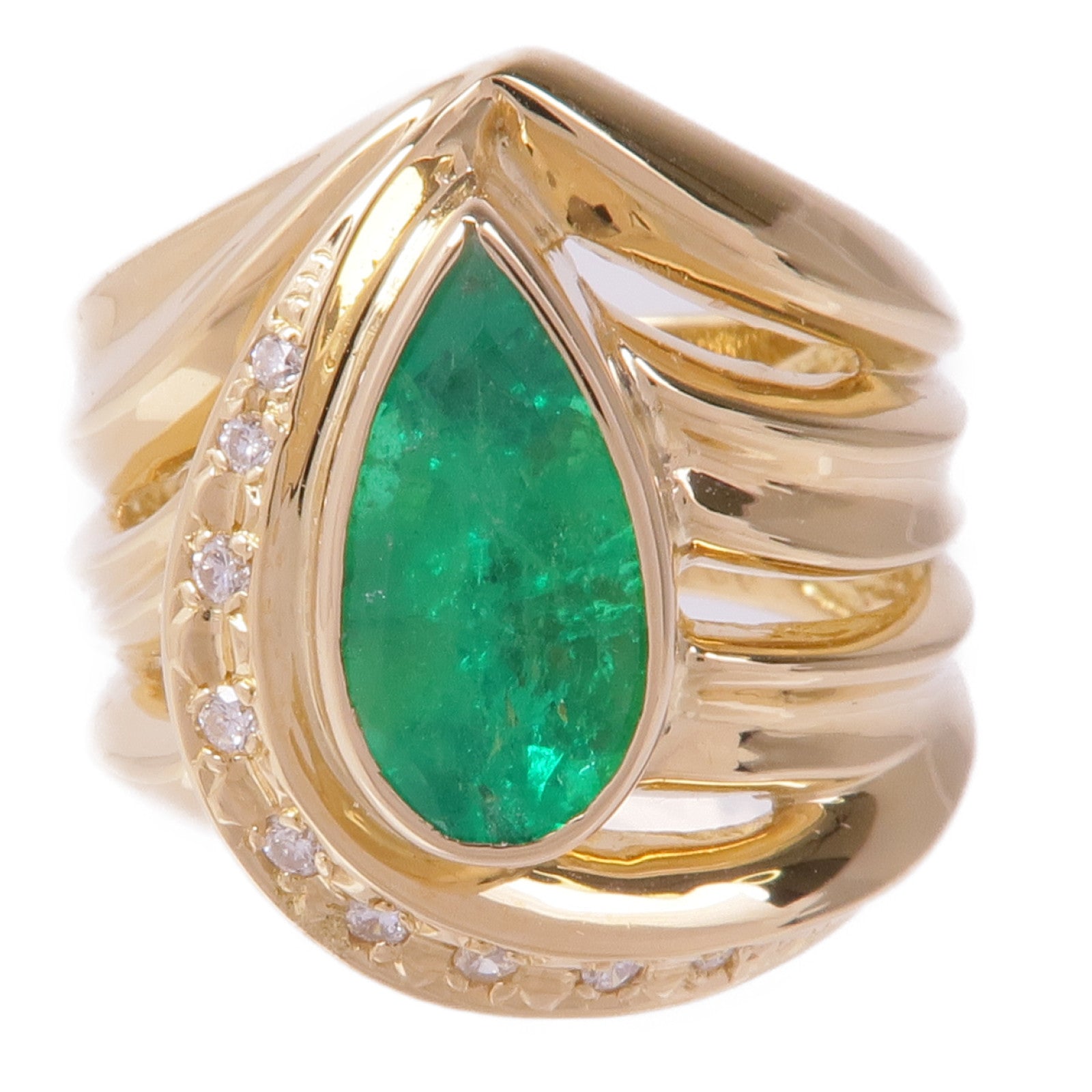 JEWELRY 18K黃金Sapphire Diamond Ring藍寶石/鑽石戒指US#6.25