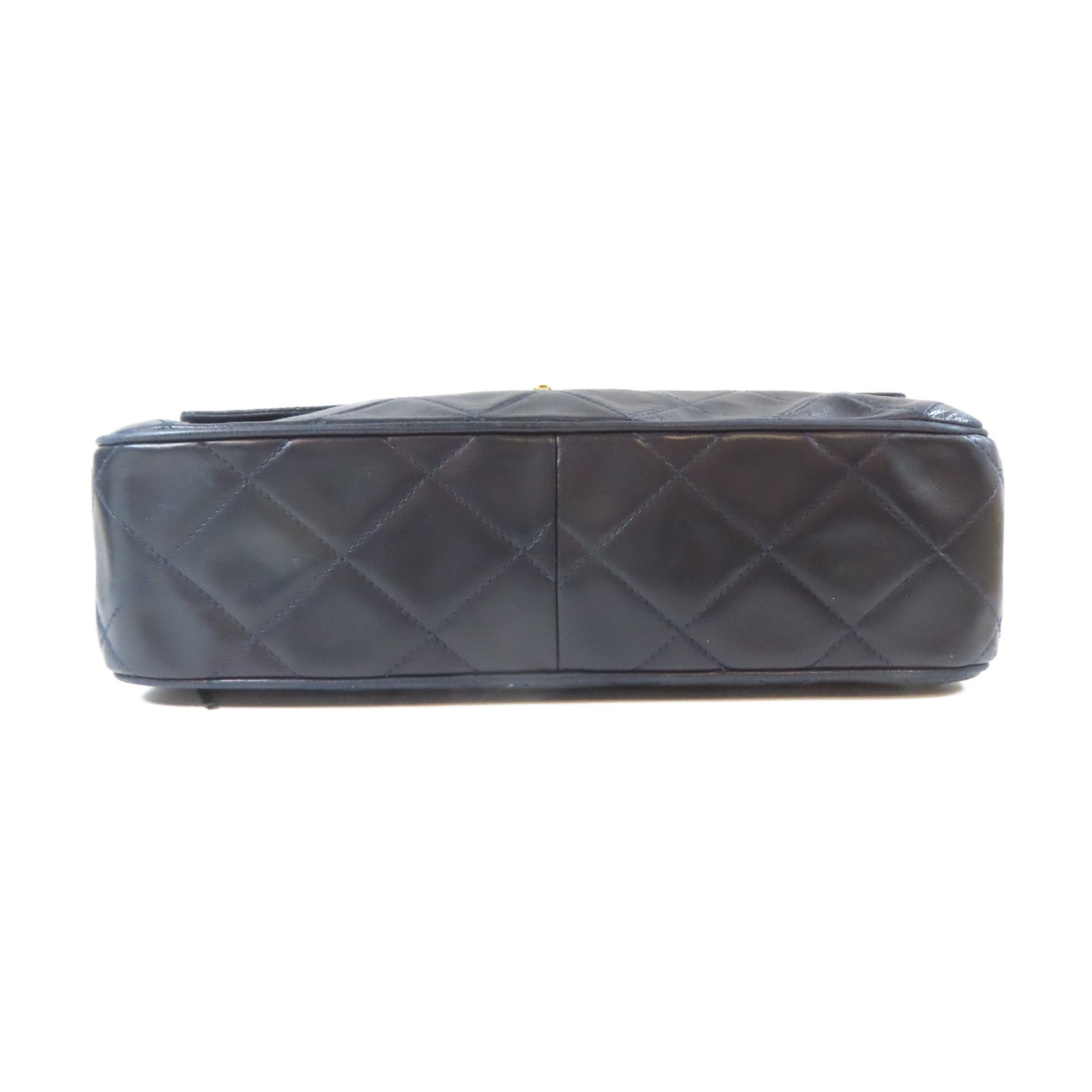 CHANEL 【激減優惠】菱格羊皮皮革Vintage Shoulder Bag金扣肩背袋黑色