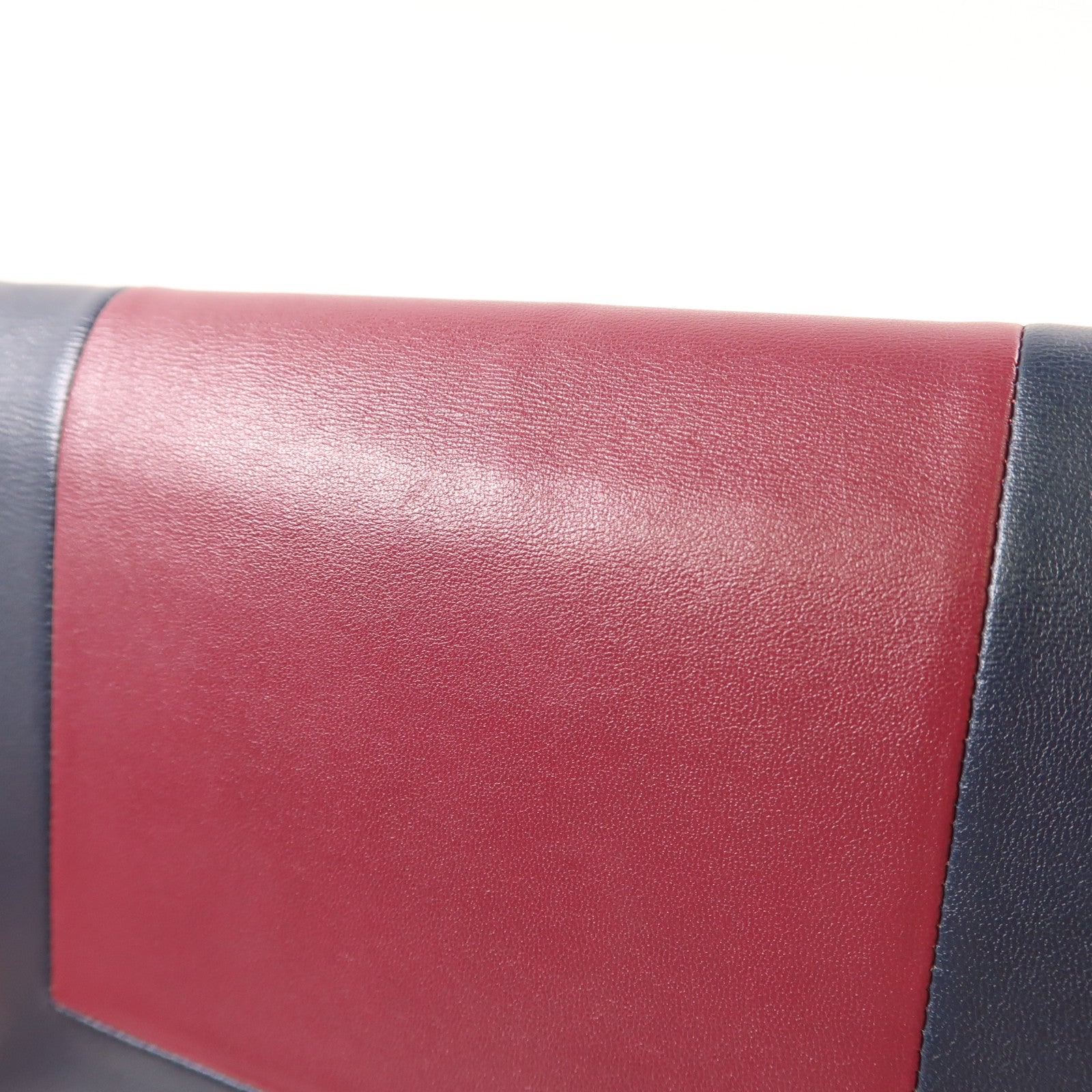 CELINE 羊皮皮革Frame Wallet On Strap銀扣鏈帶肩背袋