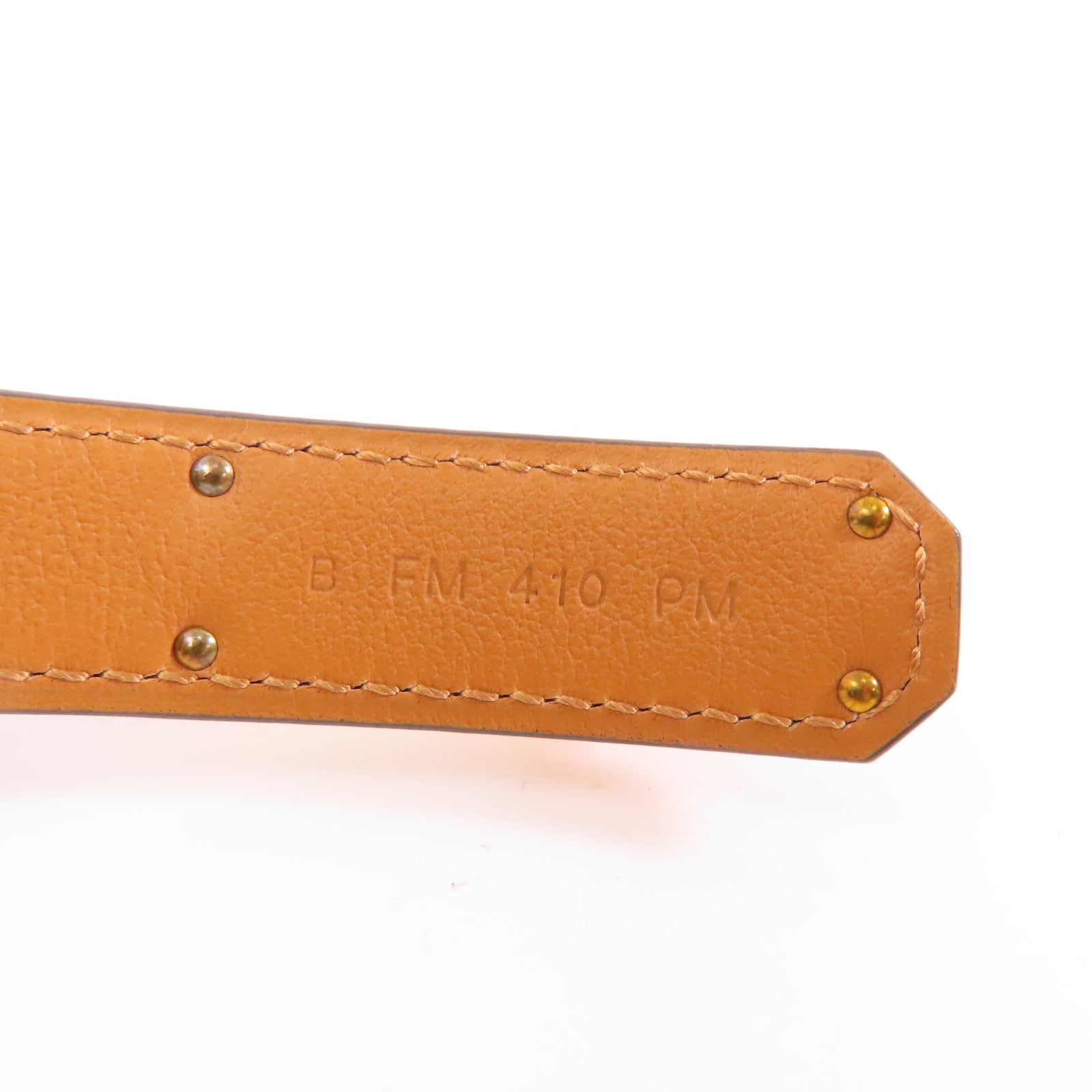HERMES Epsom皮革Kelly Belt皮帶Noir/黑色