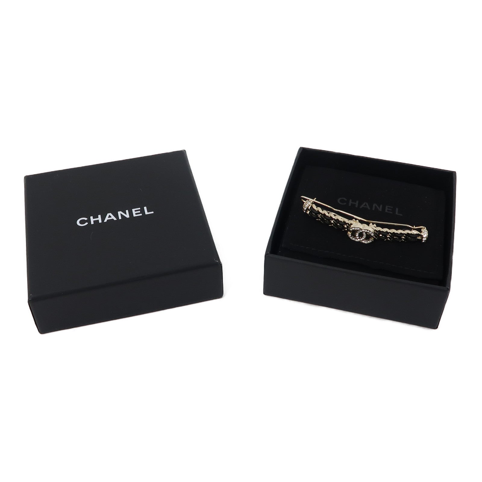 CHANEL 金屬Hair Clip髮夾金色