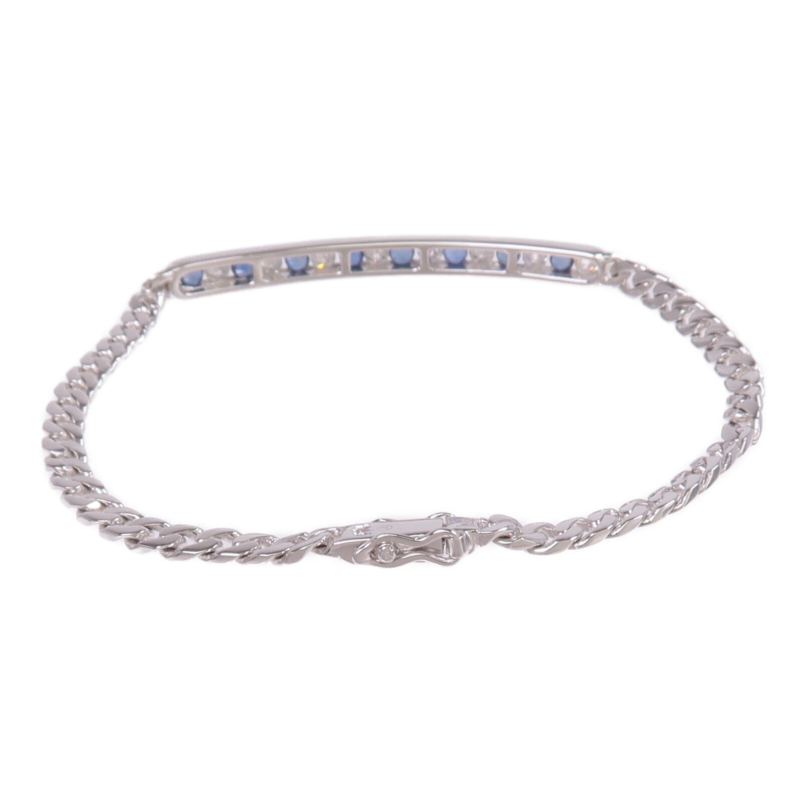 JEWELRY 【激減優惠】18K白金Sapphire Diamond Bracelet藍寶石/鑽石手鏈