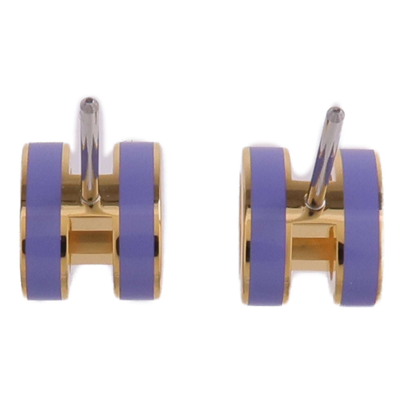 HERMES 金屬Mini Pop H耳環Lilas