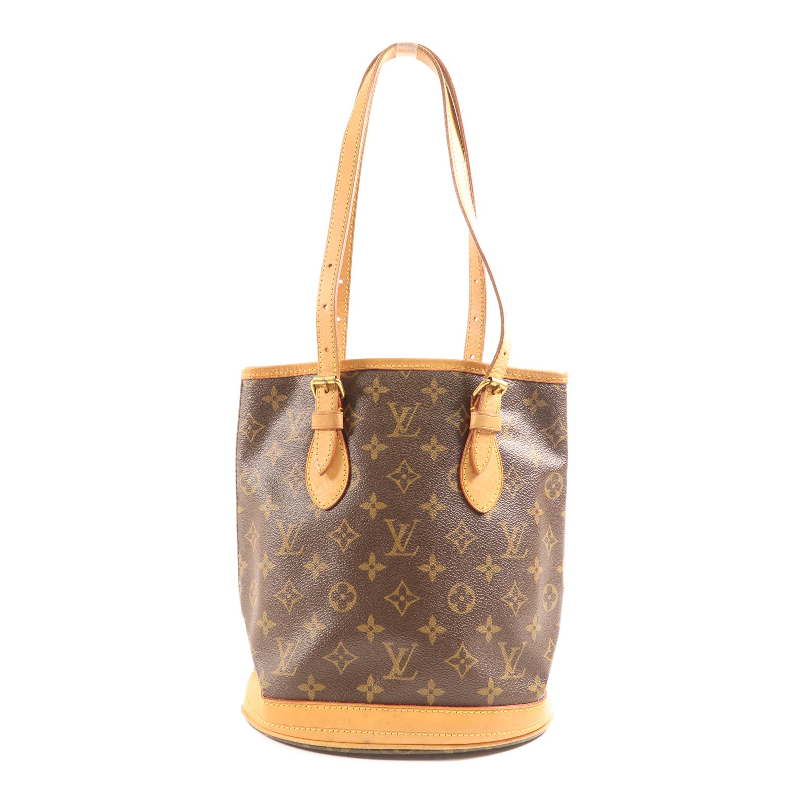 LOUIS VUITTON Monogram Bucket PM金扣手挽袋/肩背袋