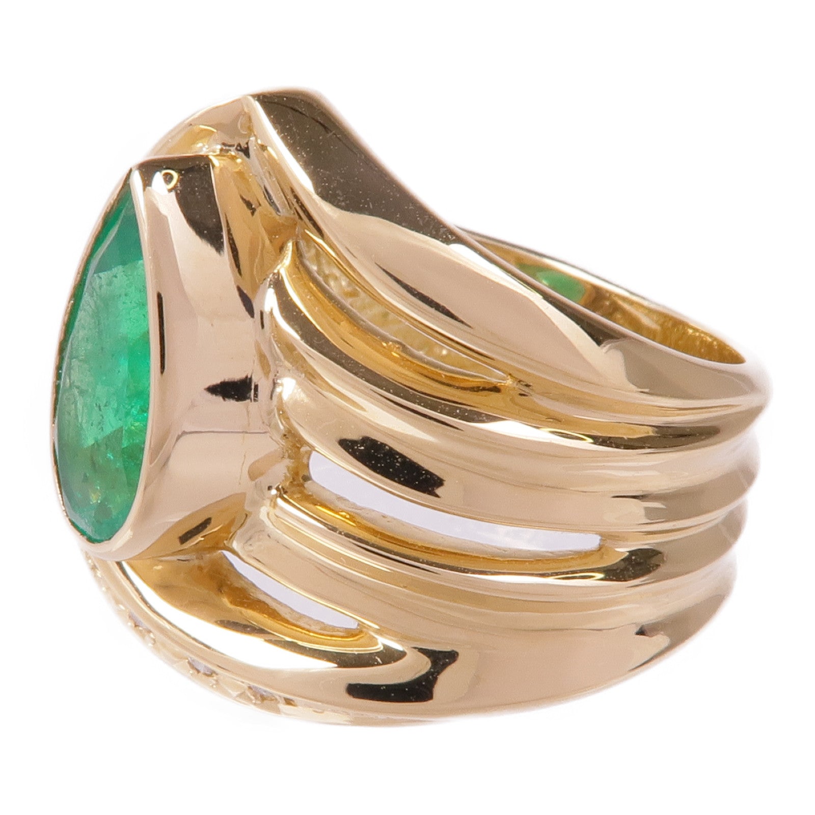 JEWELRY 18K黃金Sapphire Diamond Ring藍寶石/鑽石戒指US#6.25