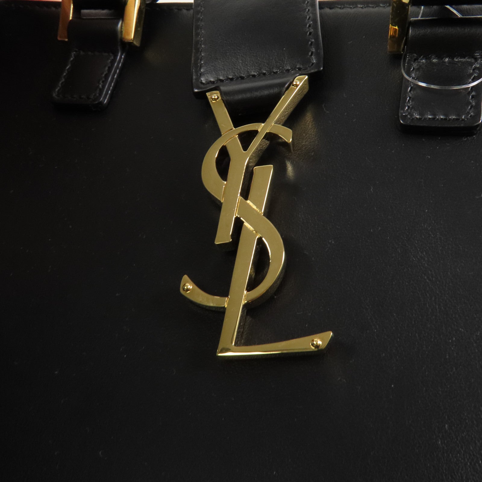 SAINT LAURENT 牛皮皮革Baby Cabas金扣手挽肩背兩用袋