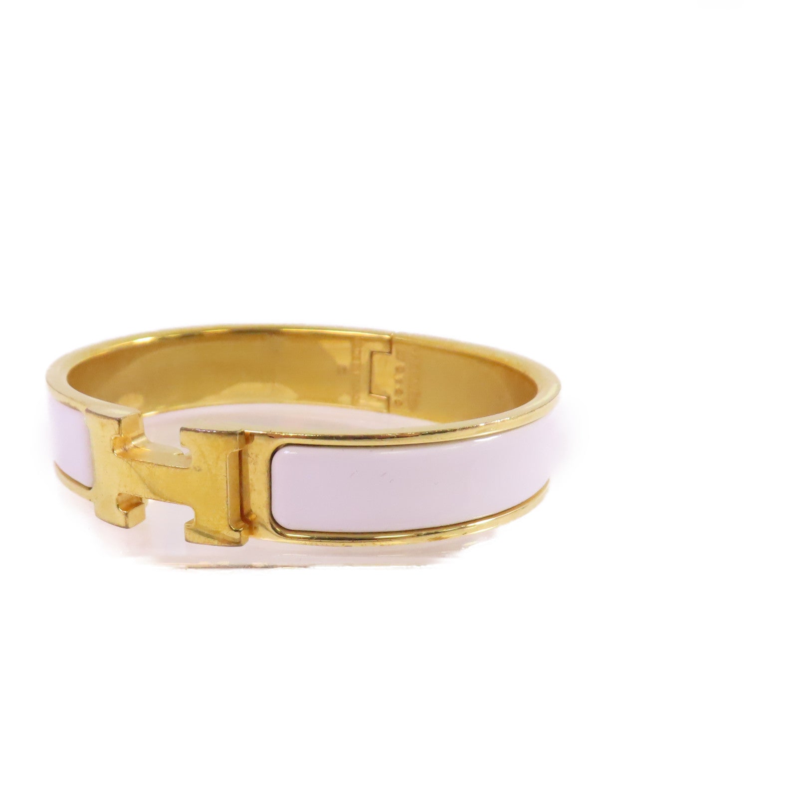 HERMES 金屬/琺瑯Clic-H Bracelet金扣手鏈