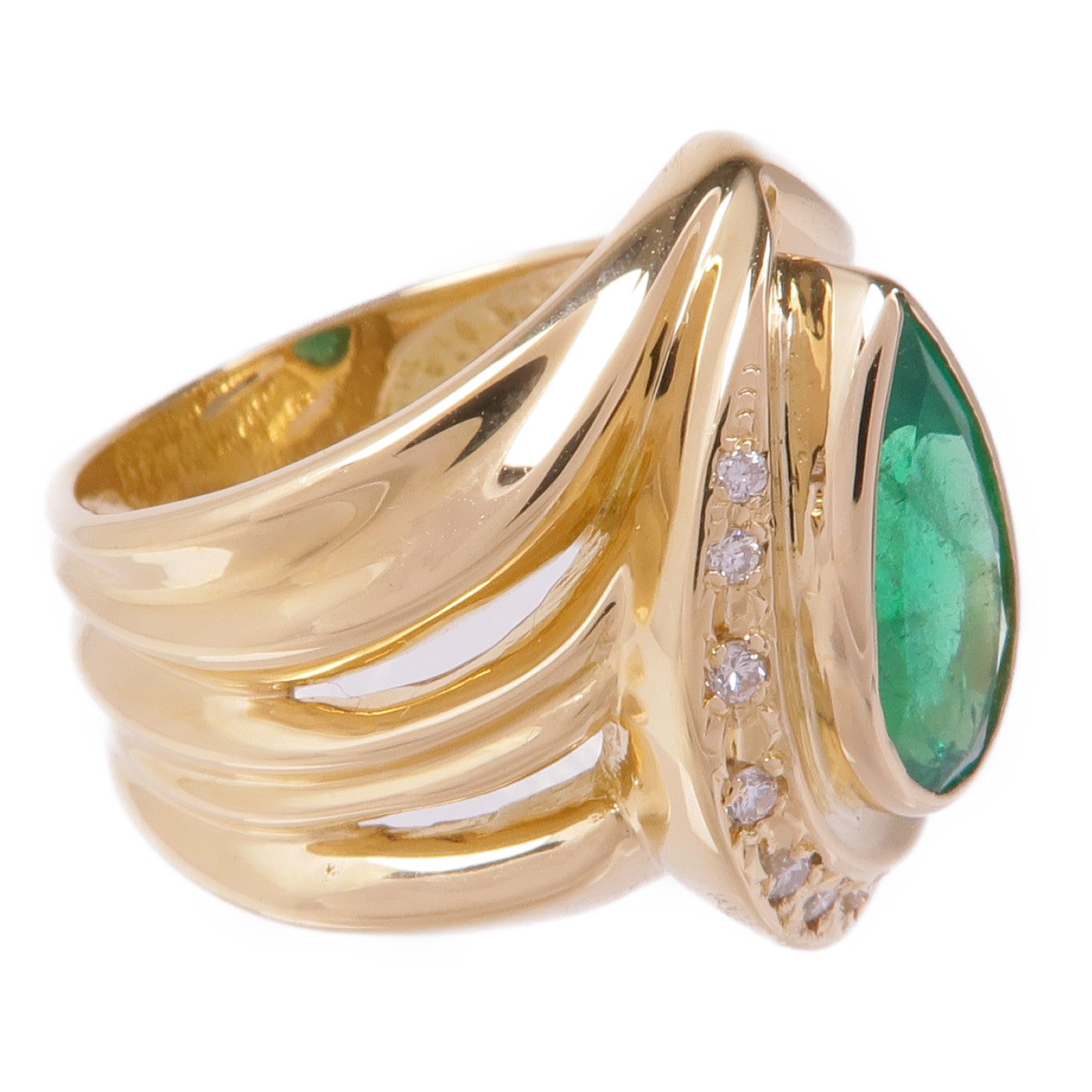 JEWELRY 18K黃金Sapphire Diamond Ring藍寶石/鑽石戒指US#6.25