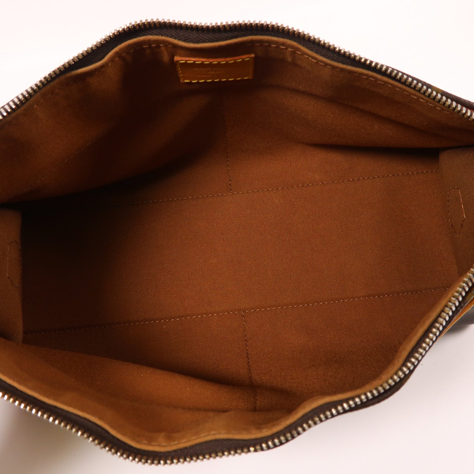 LOUIS VUITTON Monogram Popincourt Long金扣肩背袋棕色