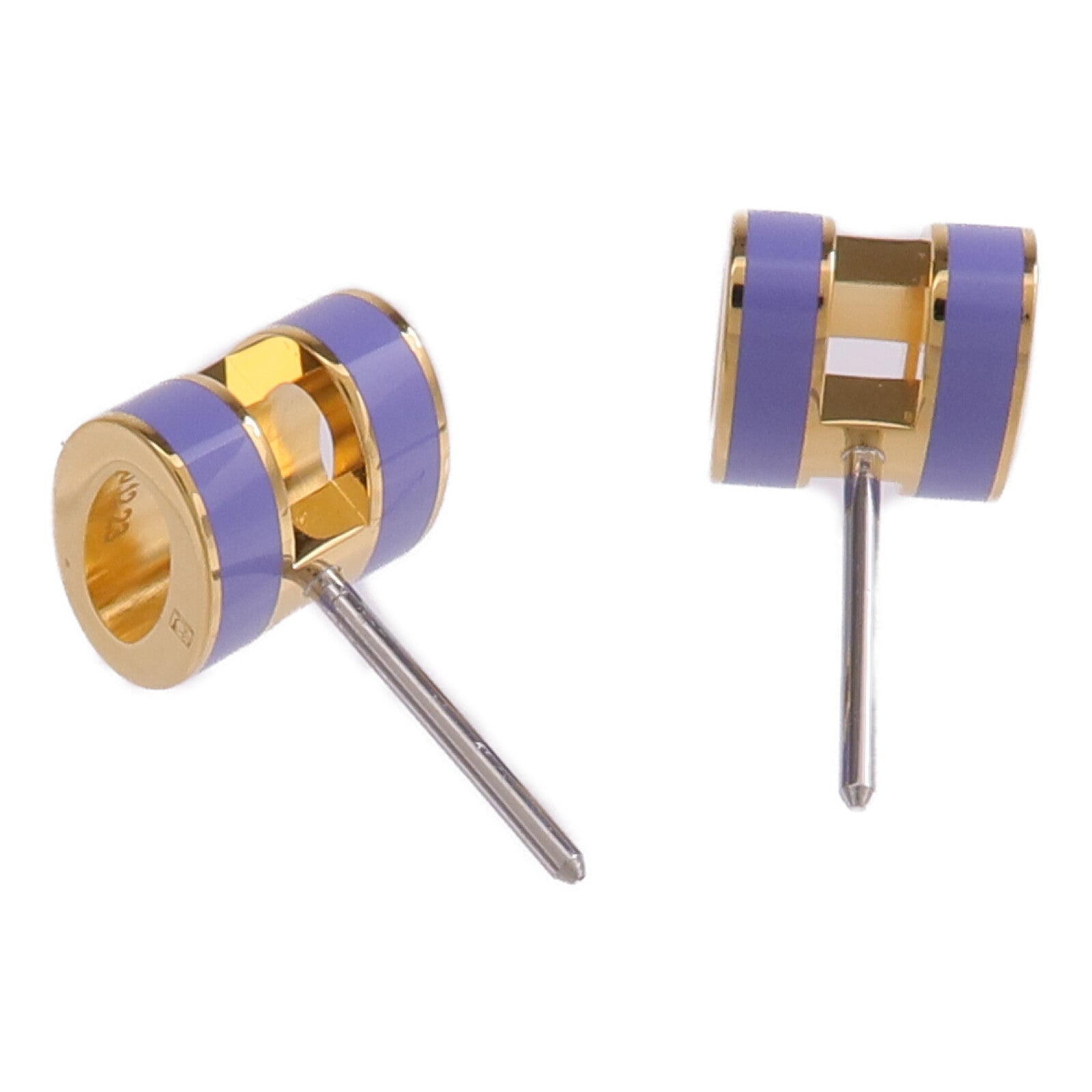 HERMES 金屬Mini Pop H耳環Lilas