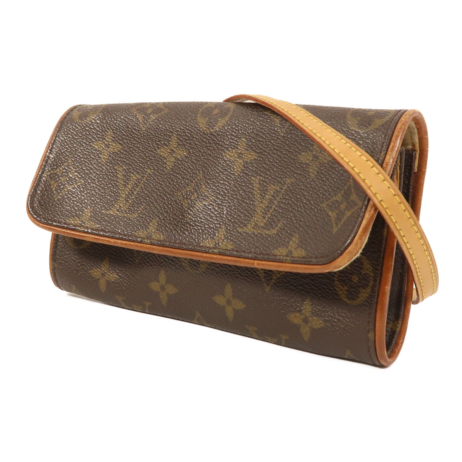 LOUIS VUITTON Monogram Pochette Florentine金扣肩背袋