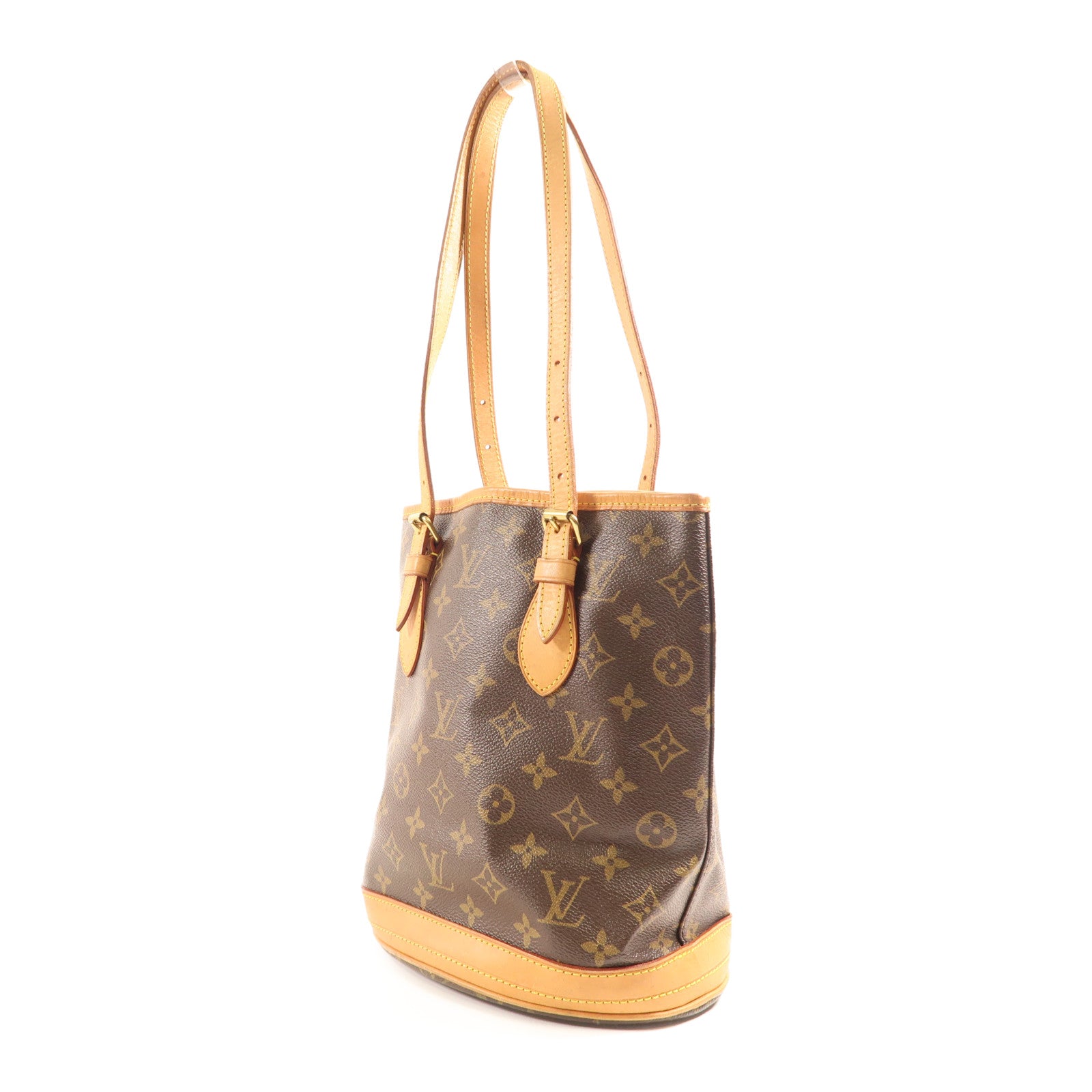 LOUIS VUITTON Monogram Bucket PM金扣手挽袋/肩背袋