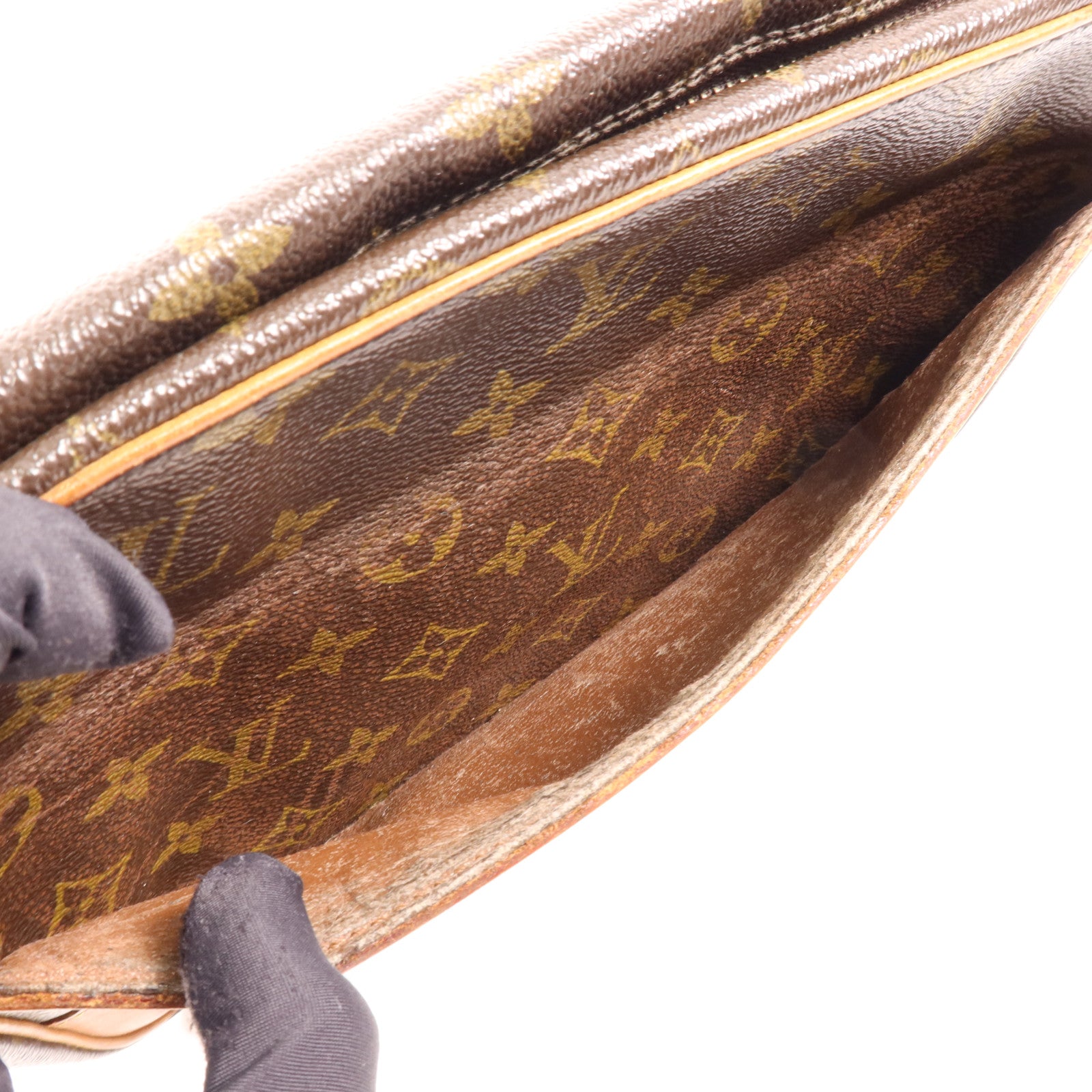 LOUIS VUITTON Monogram Compiegne 23金扣手拿包