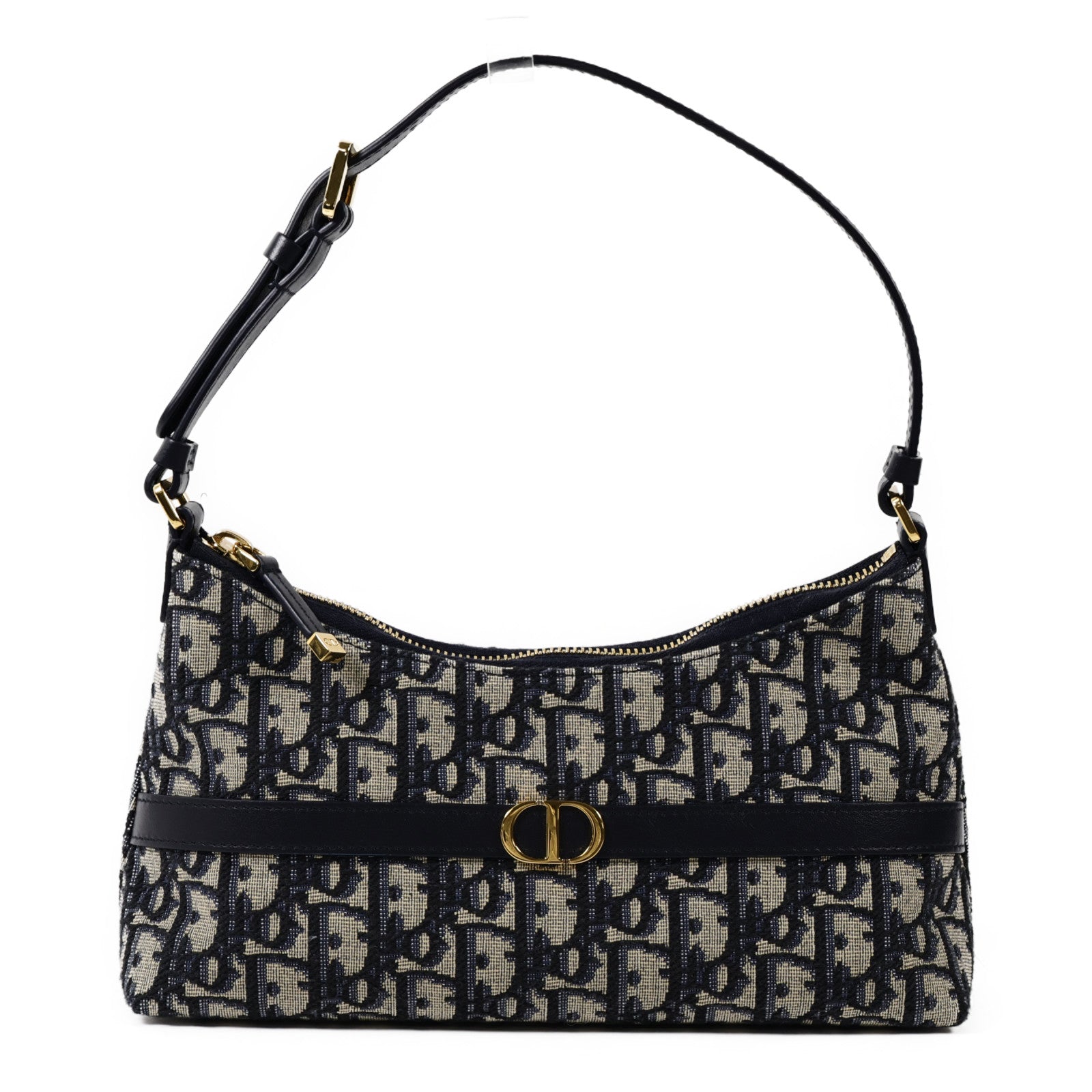 Dior 帆布30 Montaigne Hobo Mini金扣肩背袋