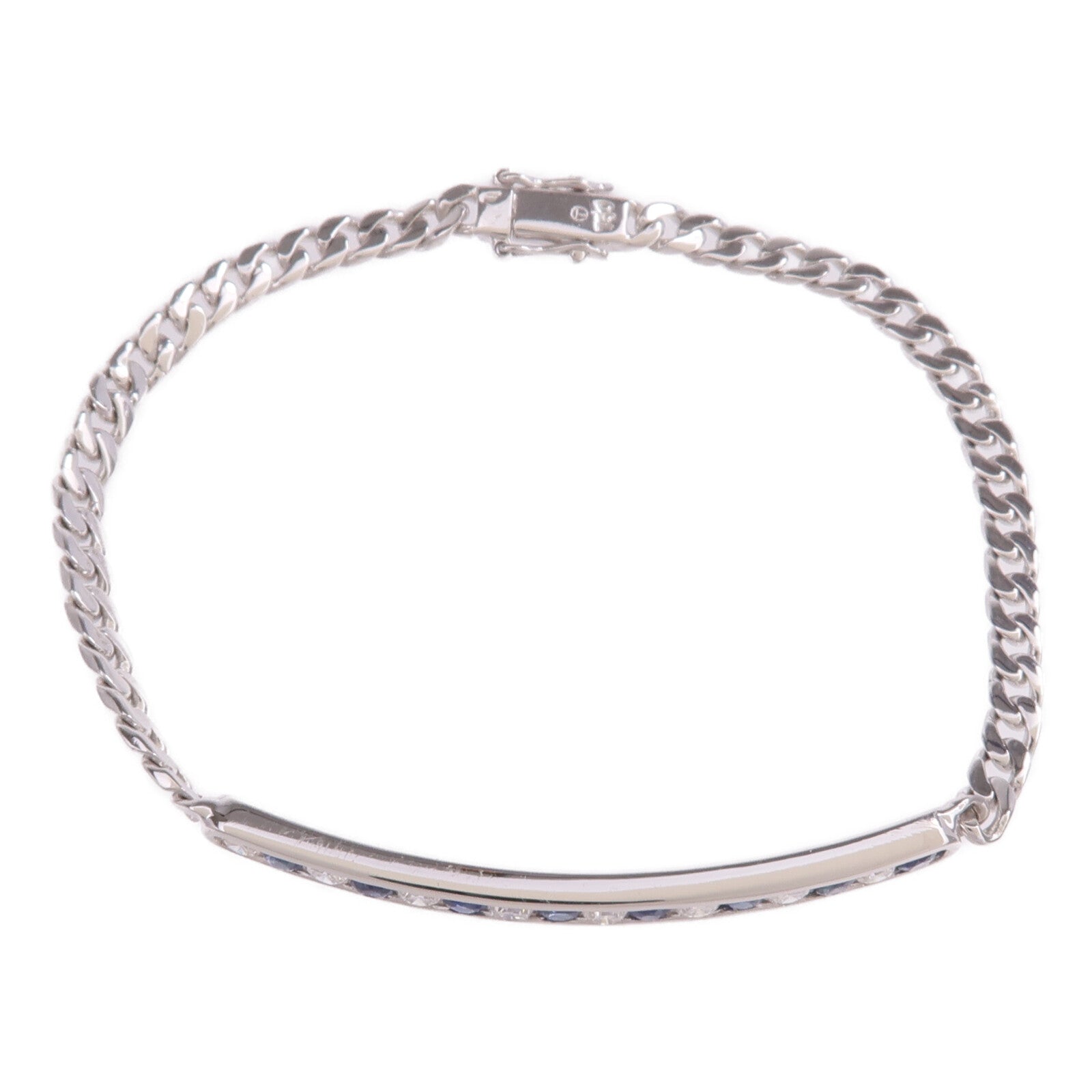 JEWELRY 【激減優惠】18K白金Sapphire Diamond Bracelet藍寶石/鑽石手鏈