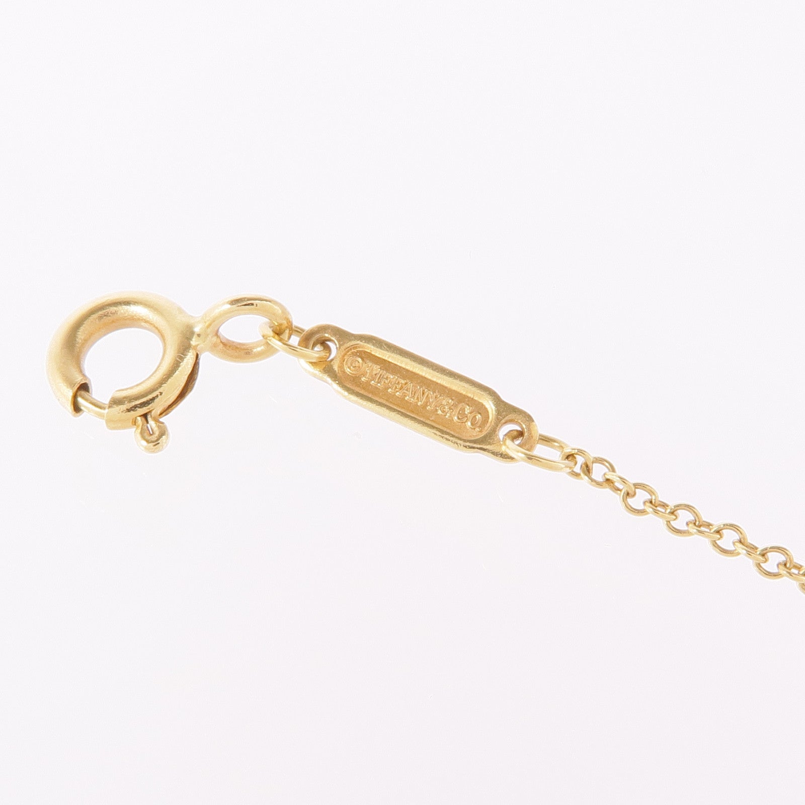 TIFFANY＆CO 18K黃金T Smile Necklace項鍊