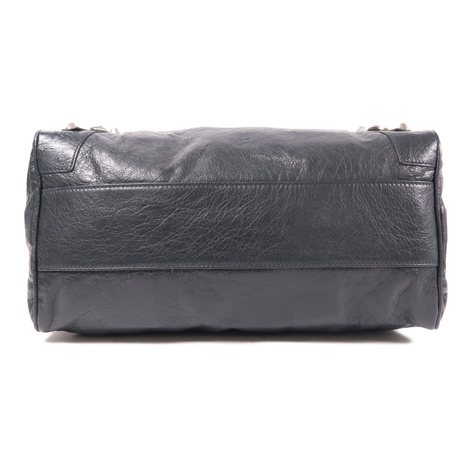 BALENCIAGA 牛皮皮革2 Way Shoulder銀扣手挽肩背兩用袋