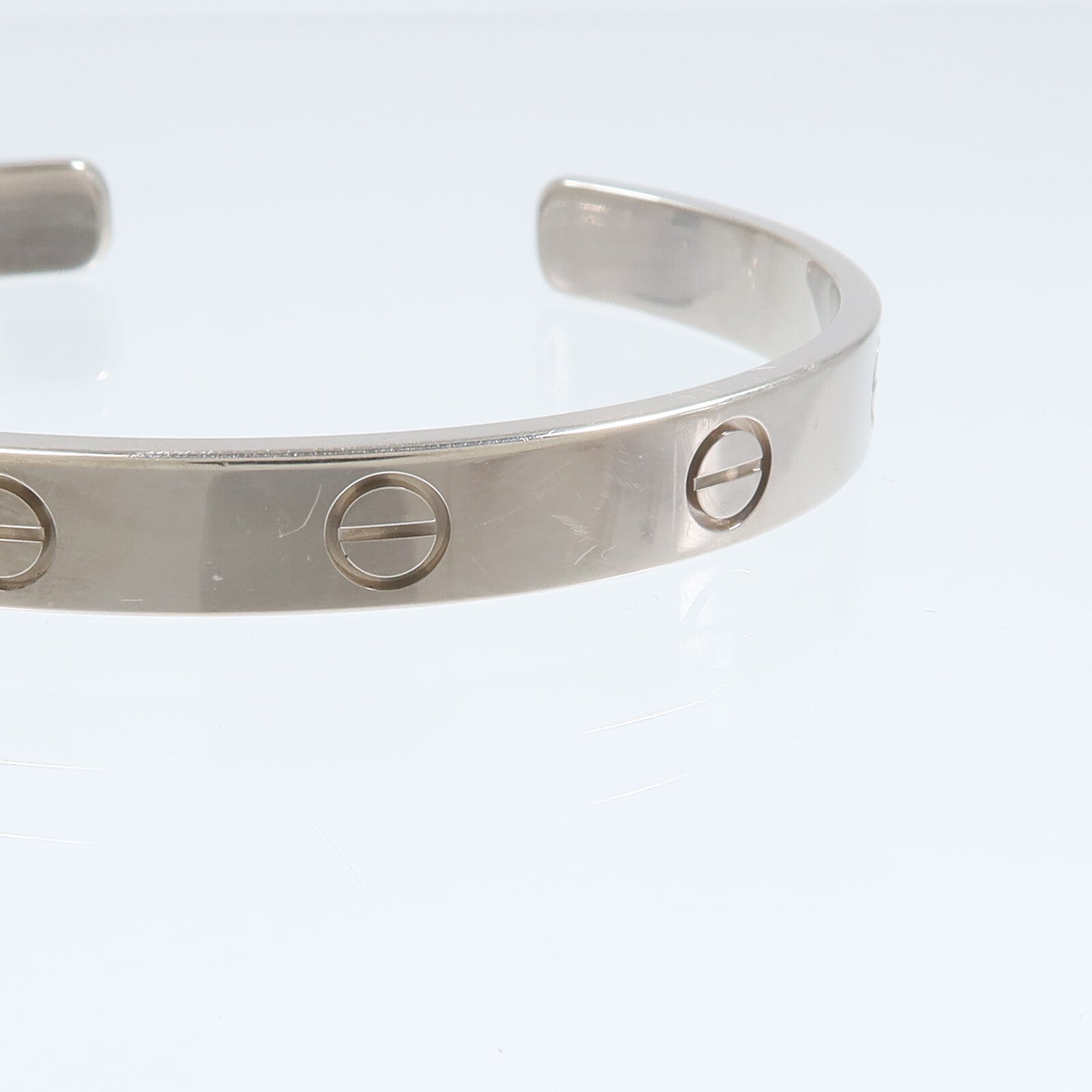 CARTIER 18K白金Love Bangle Open手鐲