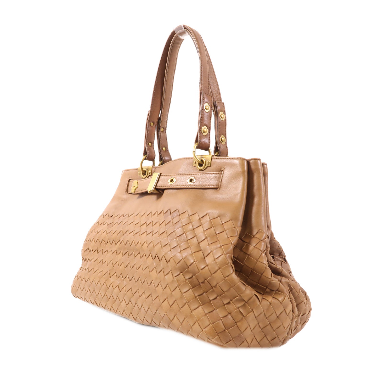 BOTTEGA VENETA 【激減優惠】羊皮皮革Shoulder Bag金扣肩背袋