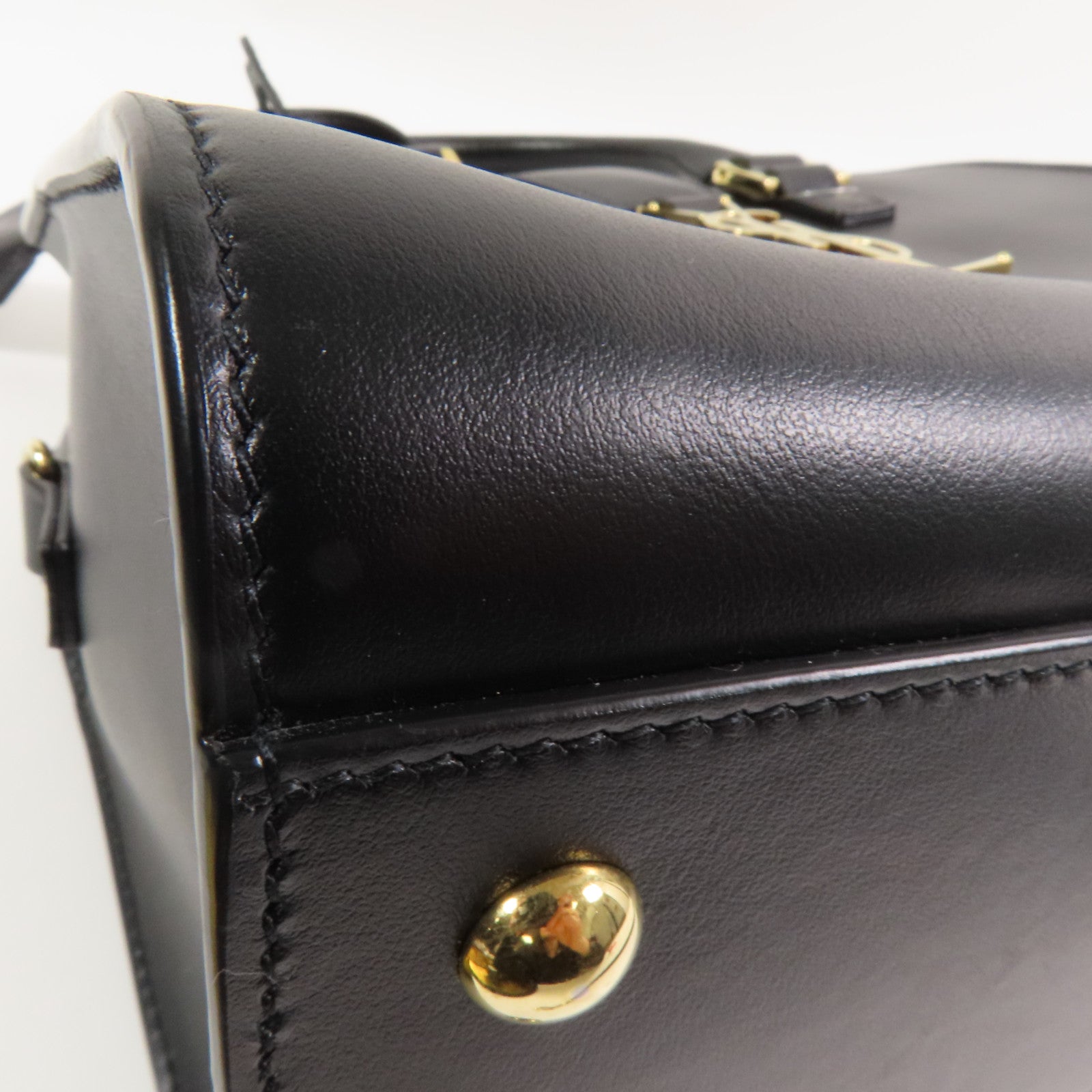 SAINT LAURENT 牛皮皮革Baby Cabas金扣手挽肩背兩用袋