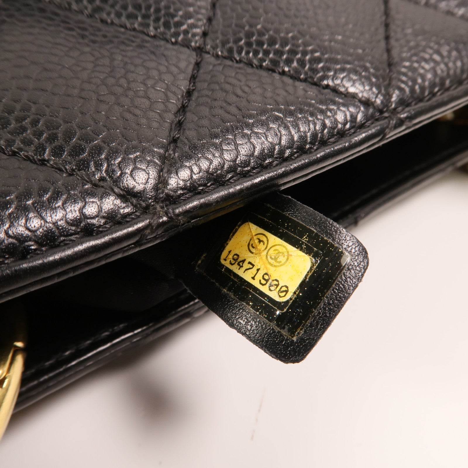 CHANEL 牛皮皮革GST Grand Shopping Tote Bag金扣鏈帶肩背袋