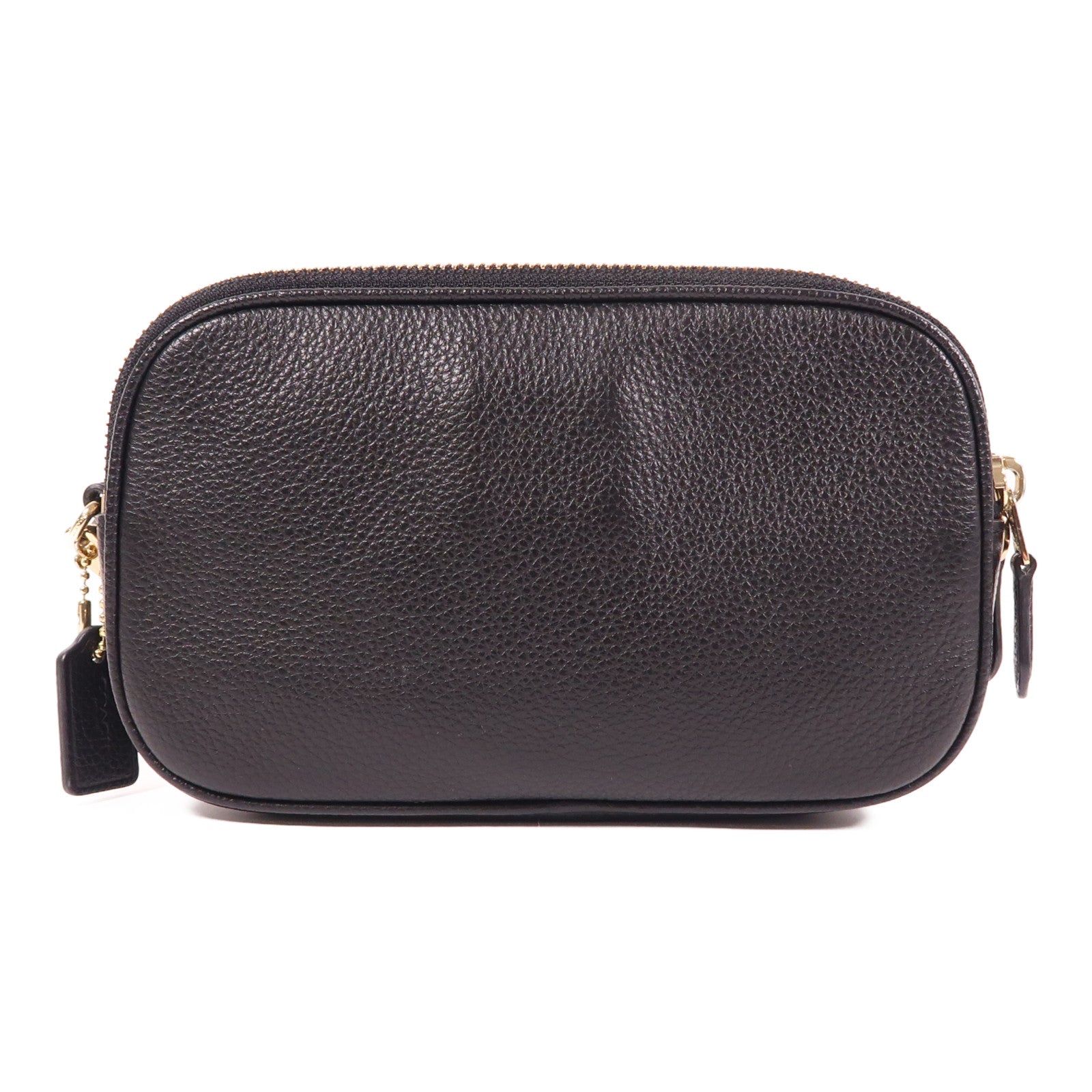 COACH 牛皮皮革2 Way Shoulder金扣手挽肩背兩用袋