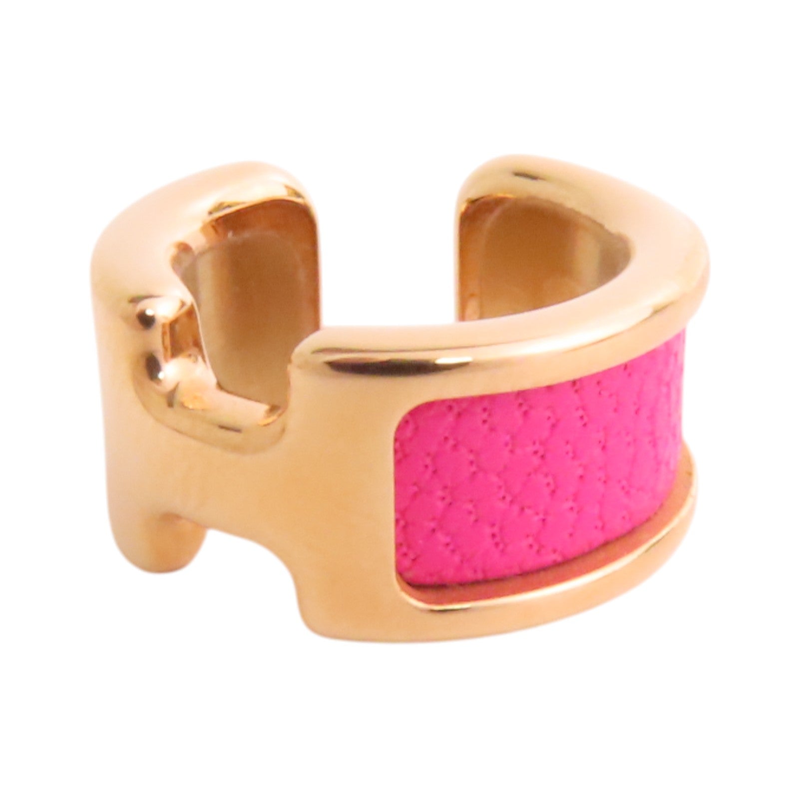 HERMES 【激減優惠】金屬/皮革Olympe Small Ear Cuffs耳夾