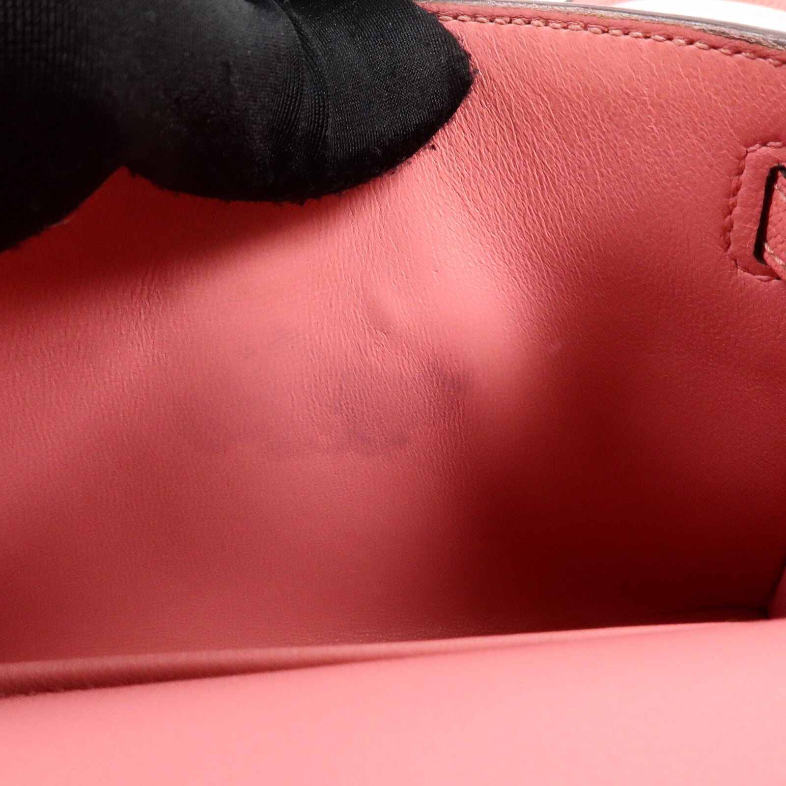 HERMES Chevre皮革Mini Kelly II手挽肩背兩用袋Rose Azalee