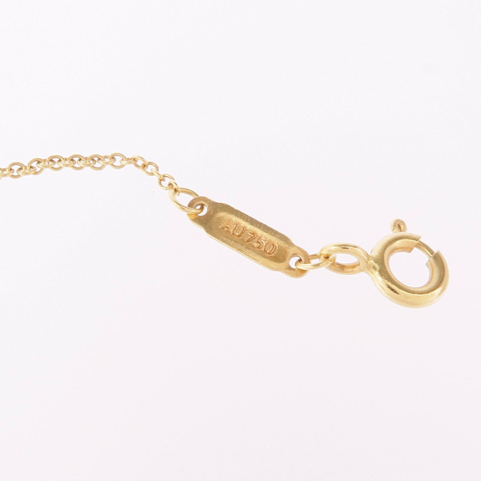TIFFANY＆CO 18K黃金T Smile Necklace項鍊