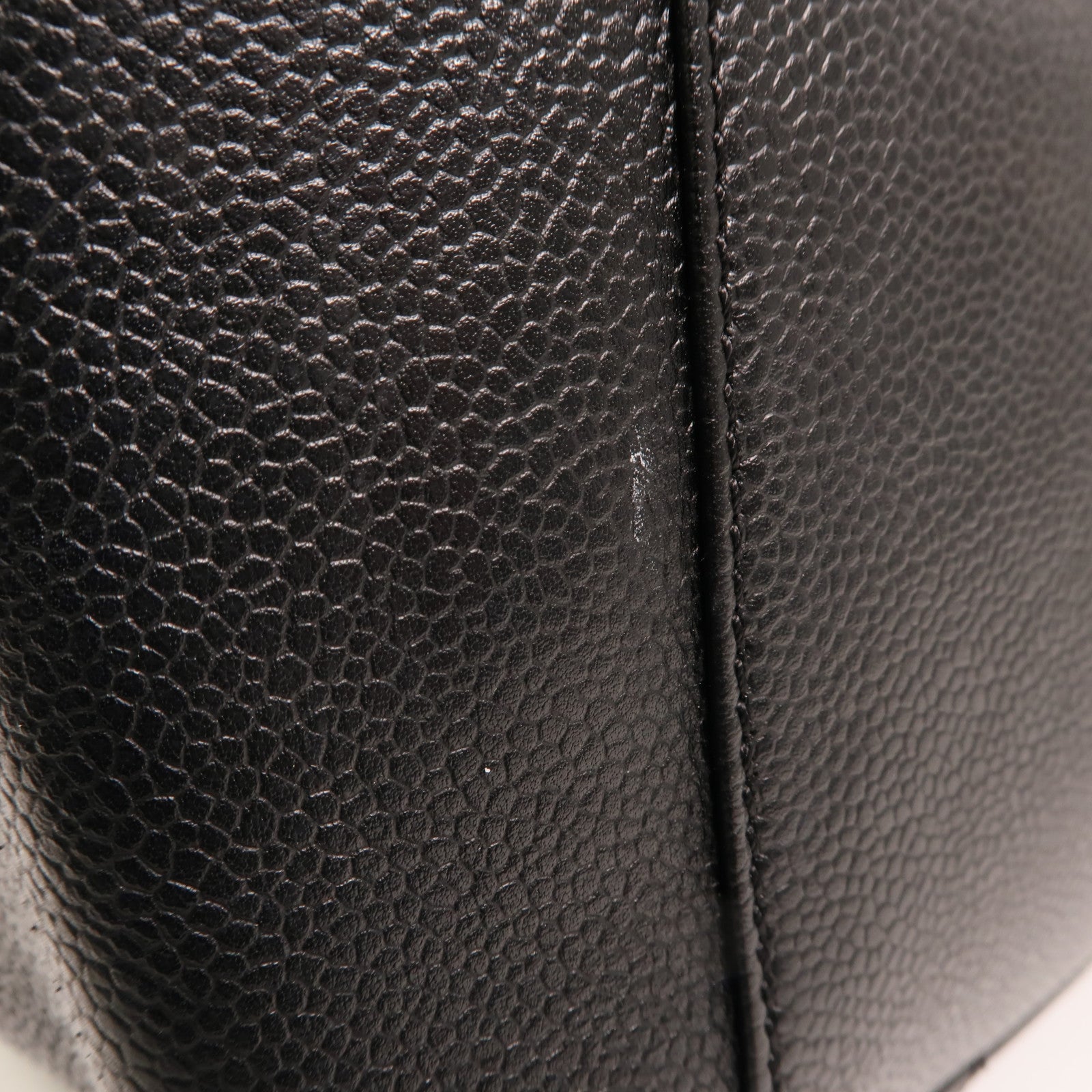 CHANEL 牛皮皮革GST Grand Shopping Tote Bag金扣鏈帶肩背袋