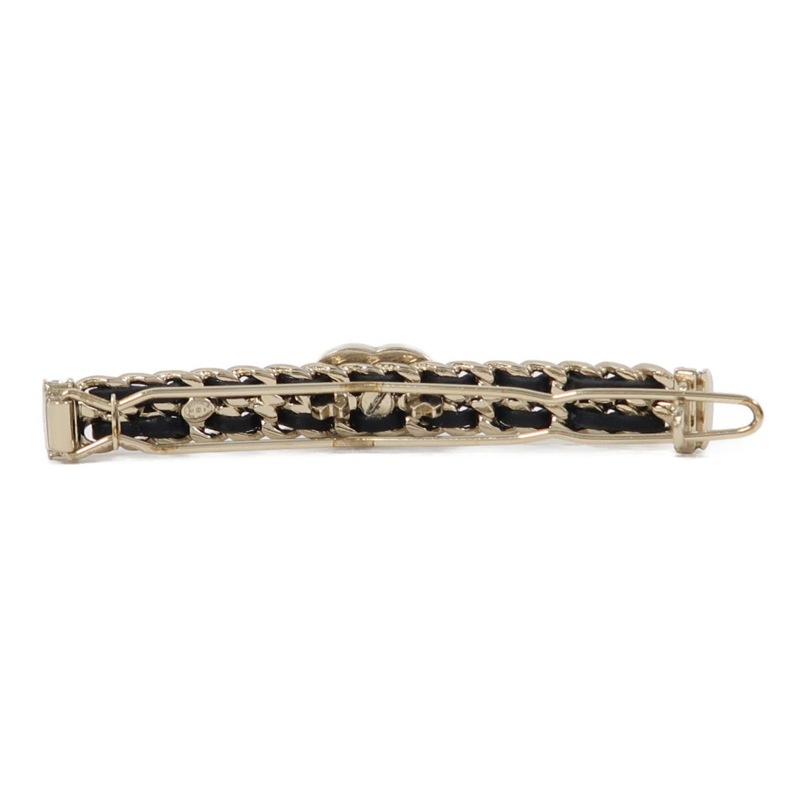 CHANEL 金屬Hair Clip髮夾金色