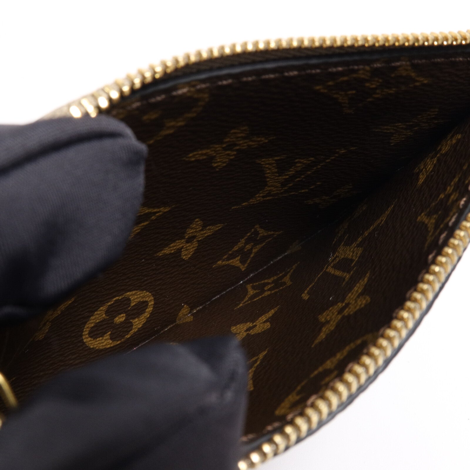 LOUIS VUITTON Monogram/牛皮皮革Neverfull Bandouliere Inside Out BB手挽肩背兩用袋