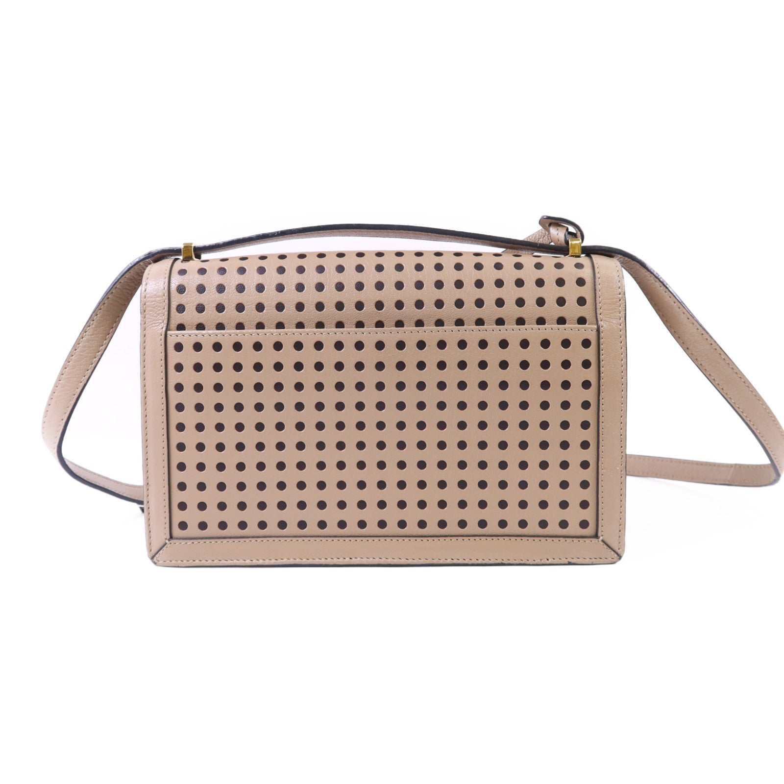 LOEWE 【激減優惠】牛皮皮革Barcelona金扣肩背袋